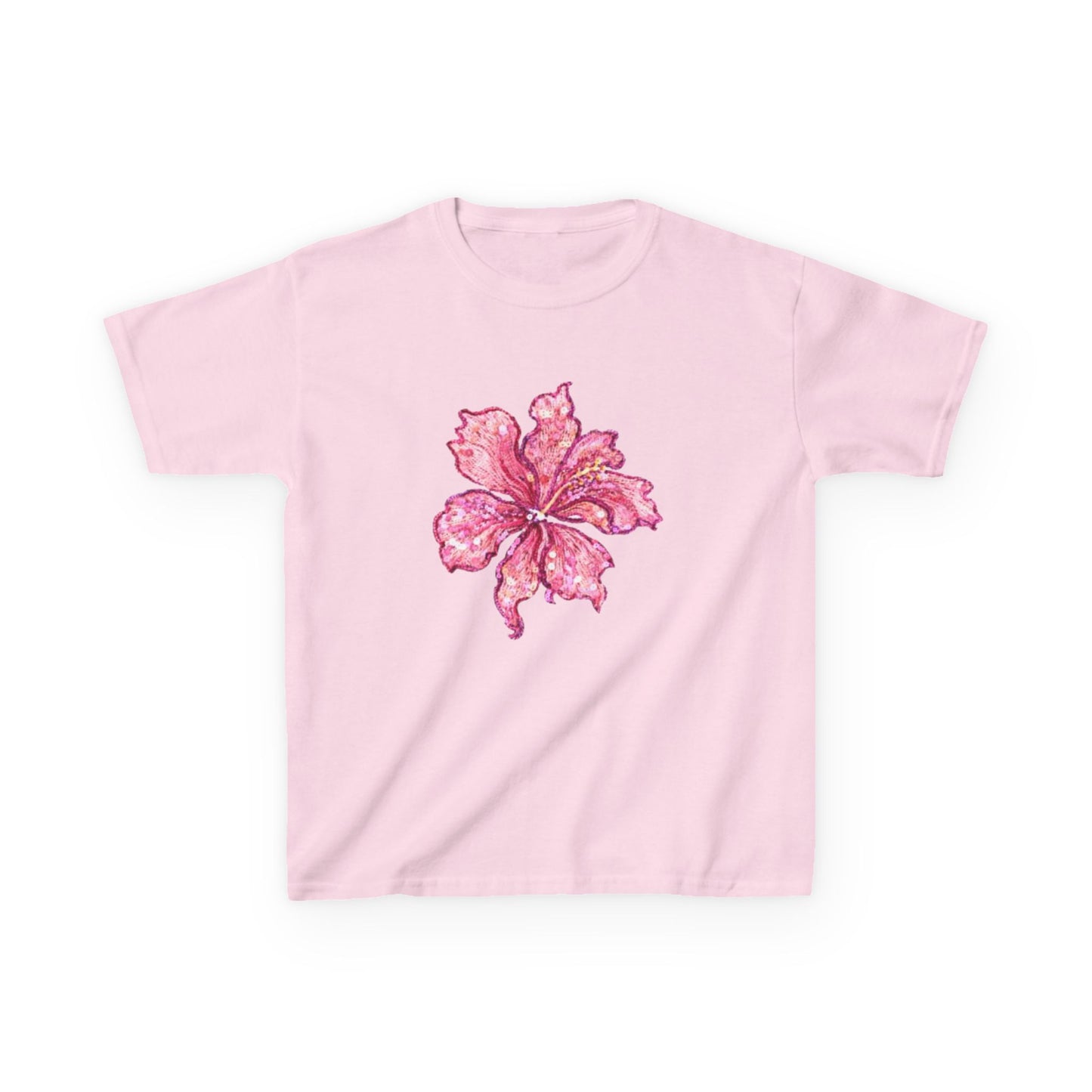 Floral Hibiscus - Baby Tee