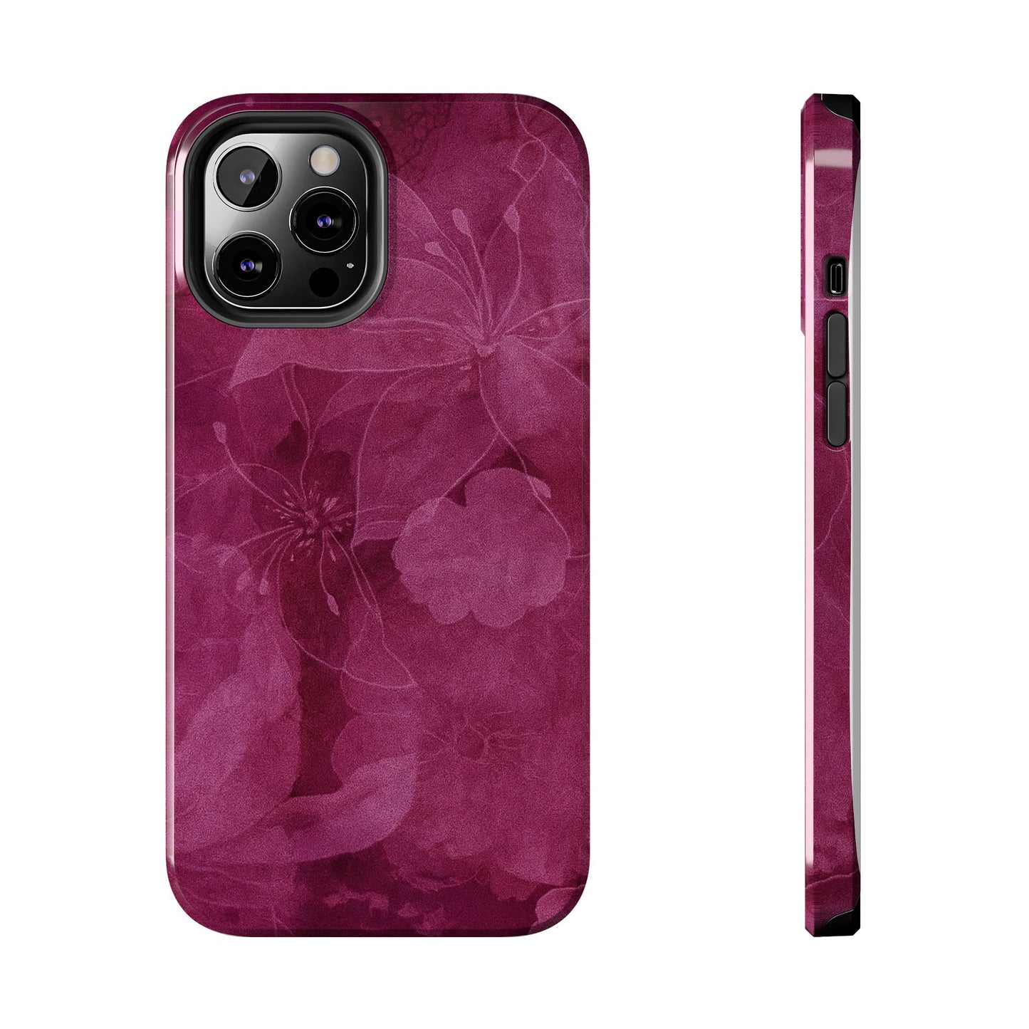 Magenta Petals - Protective Phone Case