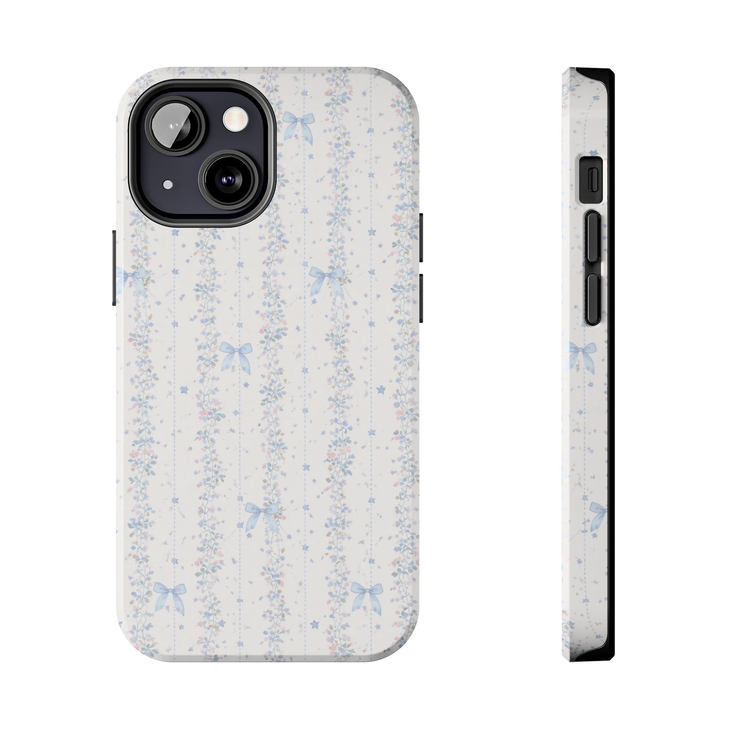 Bows and Stripes - Protective Phone Case