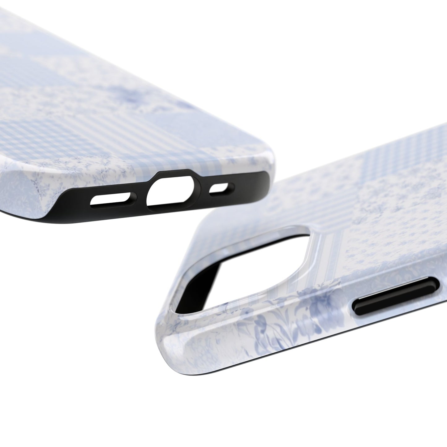 Baby Blue Plaid - Protective Phone Case