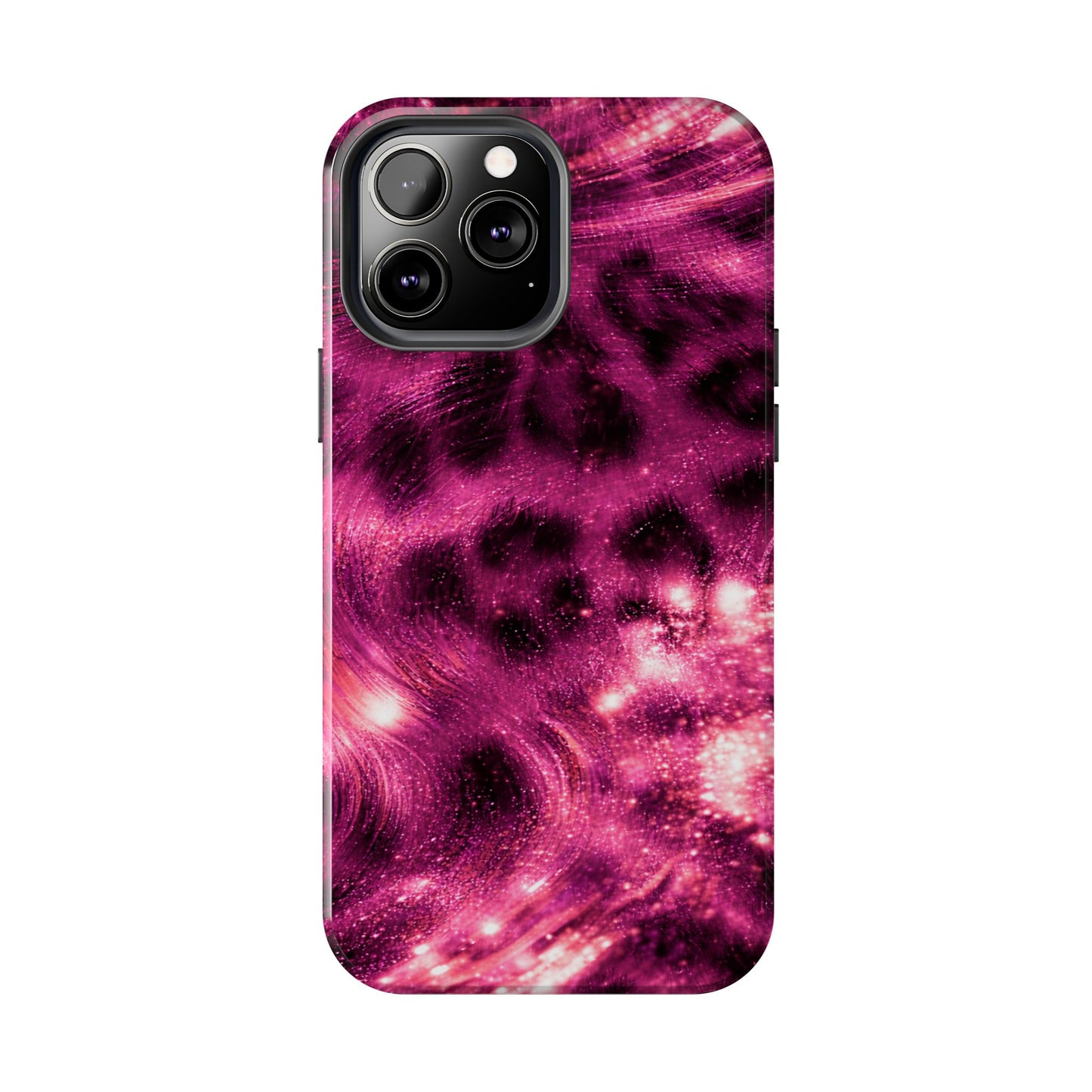 Magenta Y2K Leopard - Protective Phone Case
