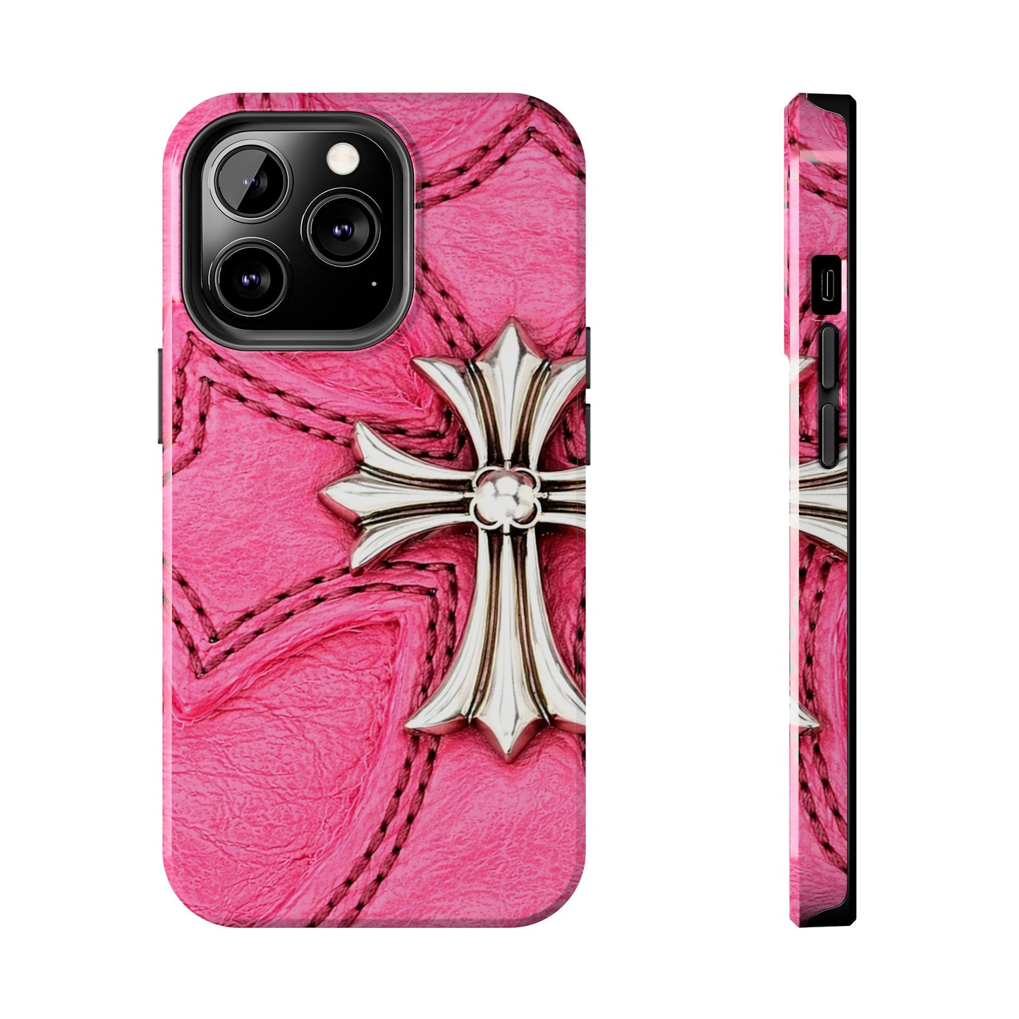 Pink Cross - Protective Phone Case