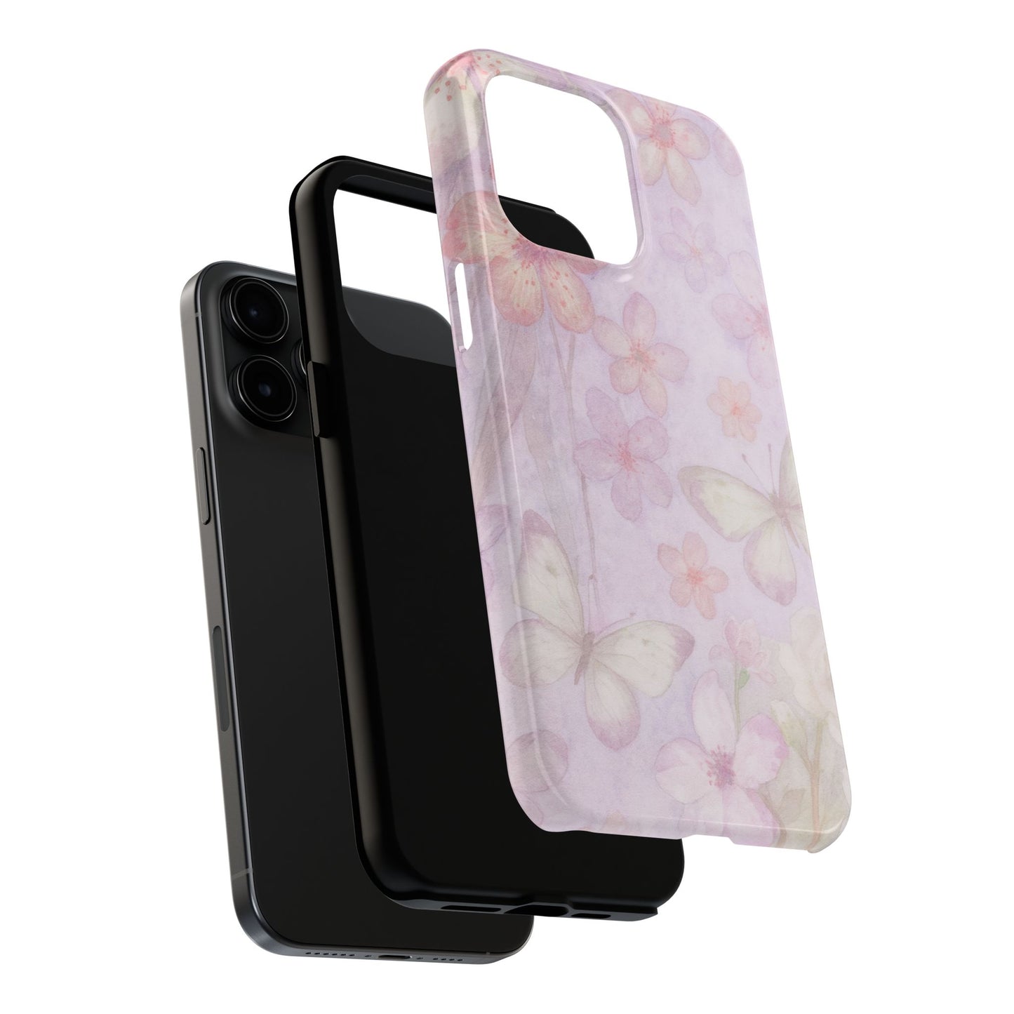 Lilac Butterfly - Protective Phone Case