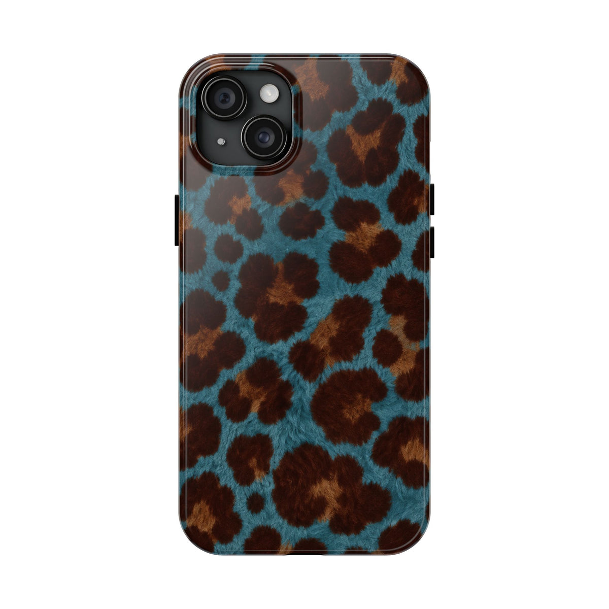 Teal Leopard - Protective Phone Case
