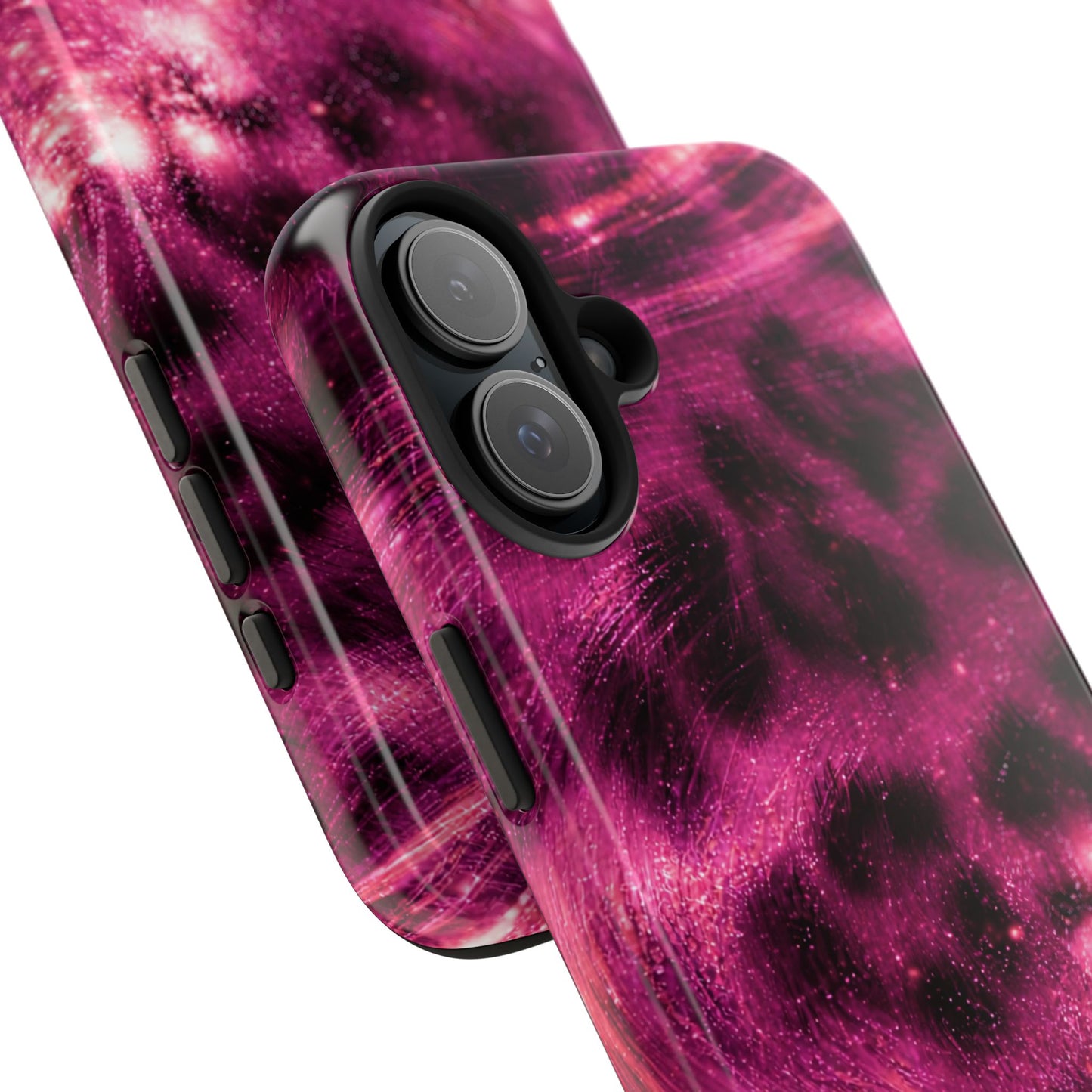 Magenta Y2K Leopard - Protective Phone Case