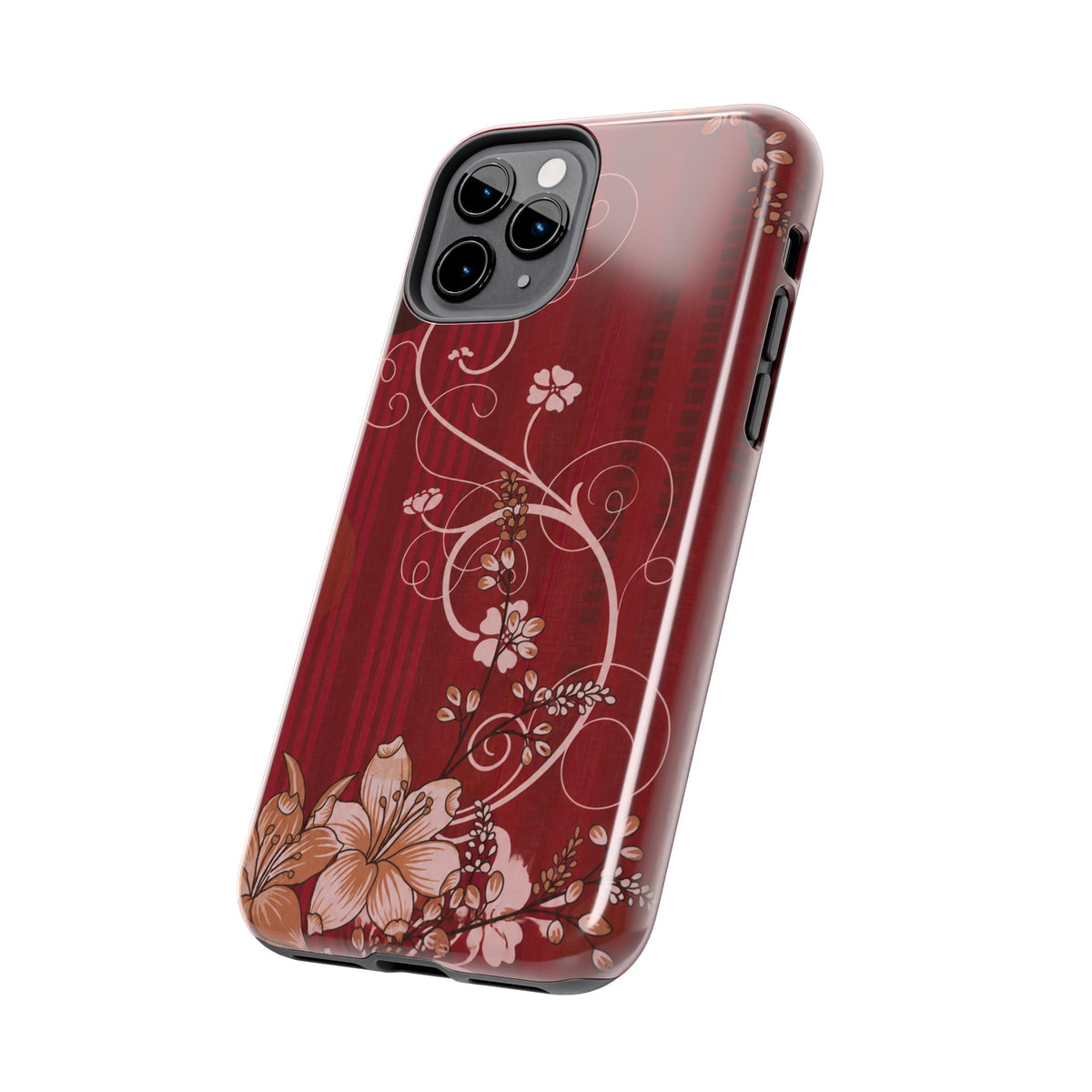 Crimson Bloom - Protective Phone Case
