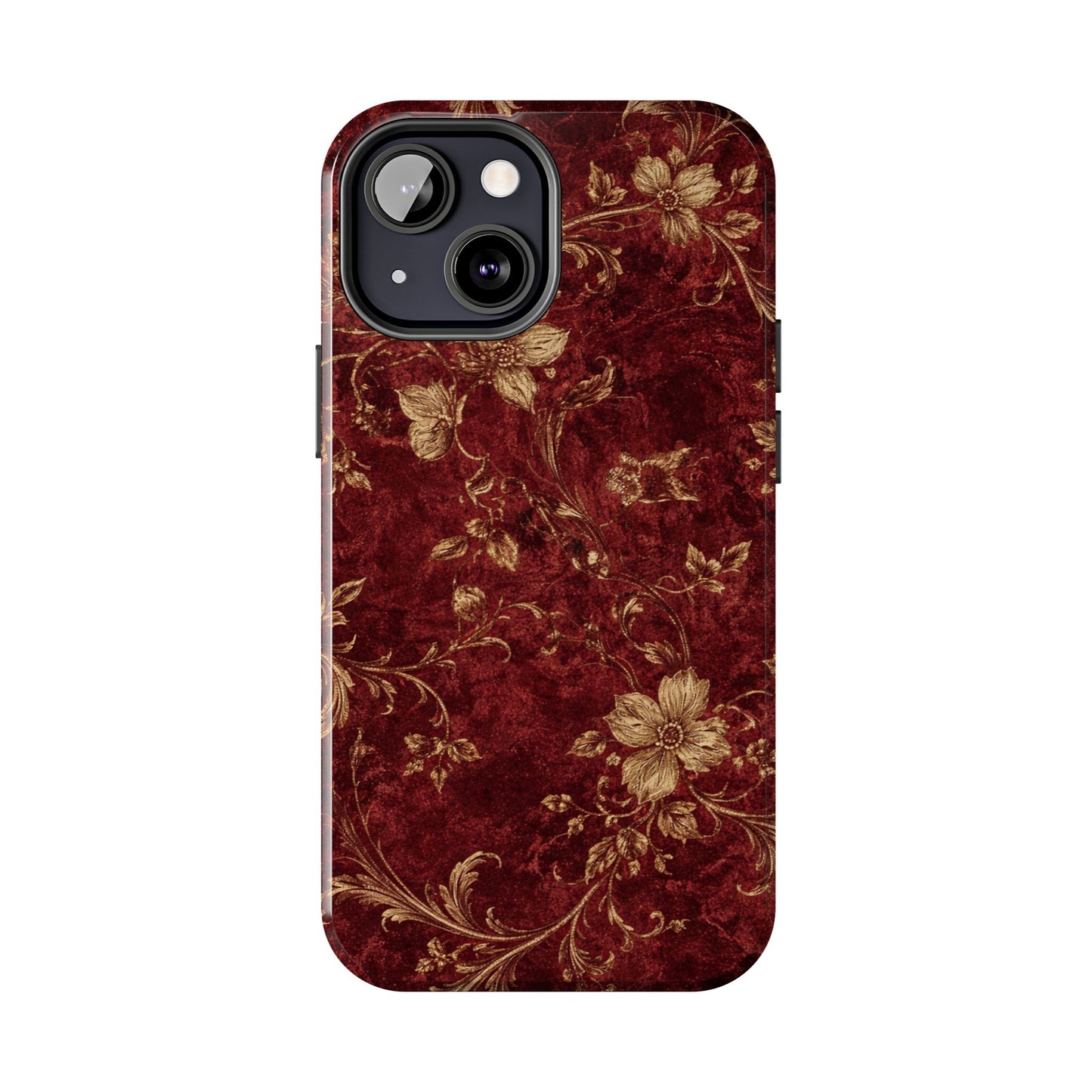 Floral Burgundy - Protective Phone Case