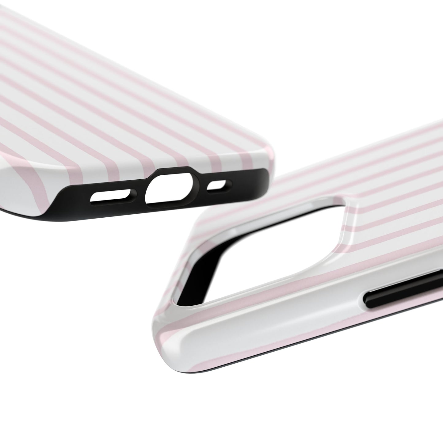 Pink Vertical Stripes - Protective Phone Case