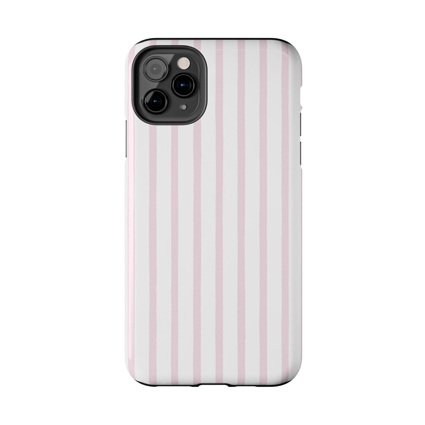 Pink Vertical Stripes - Protective Phone Case