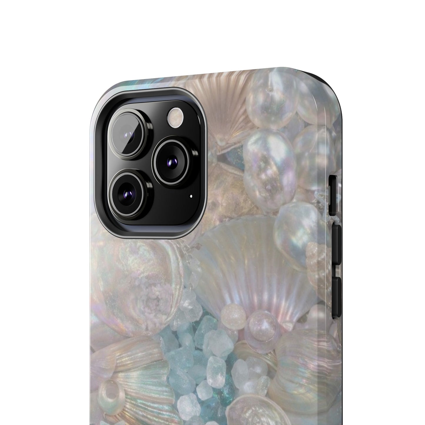 Aquamarine and Shells - Protective Phone Case