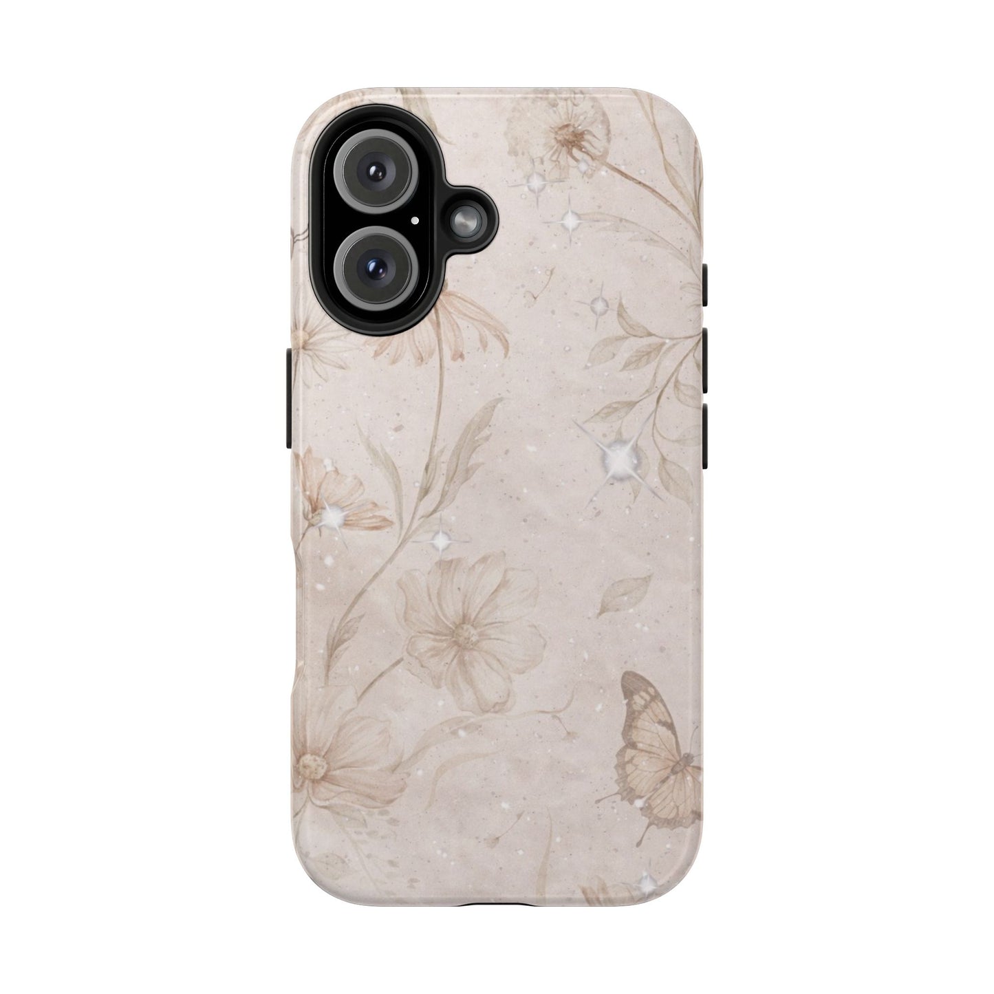 Beige Bloom - Protective Phone Case