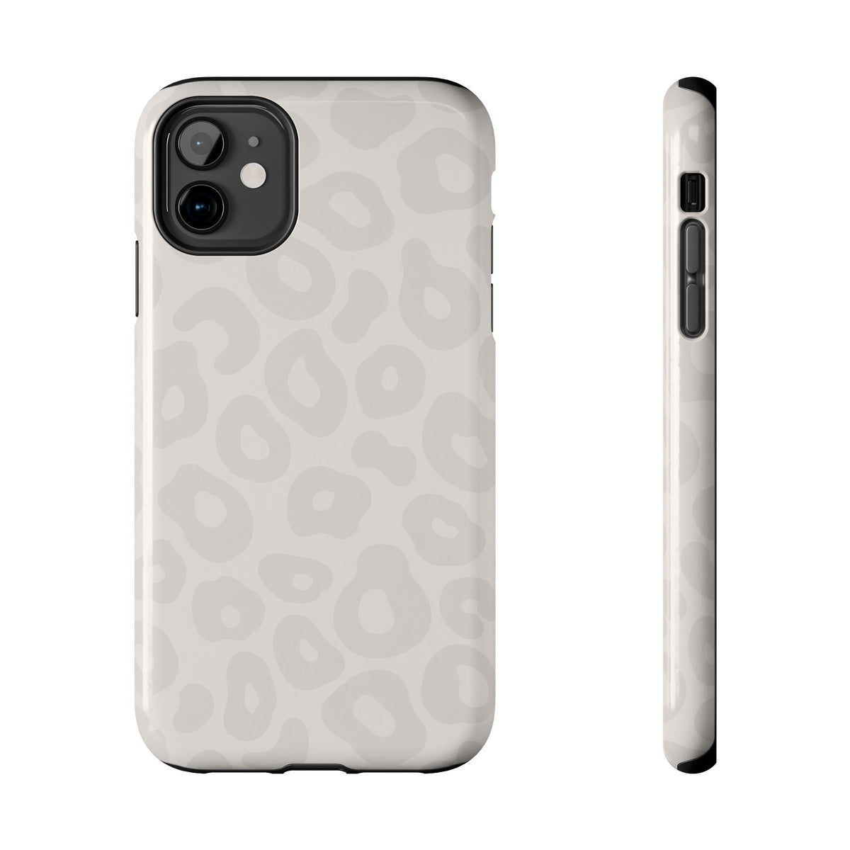 Beige Leopard Tough Phone Case – Protective Animal Print Phone Cover
