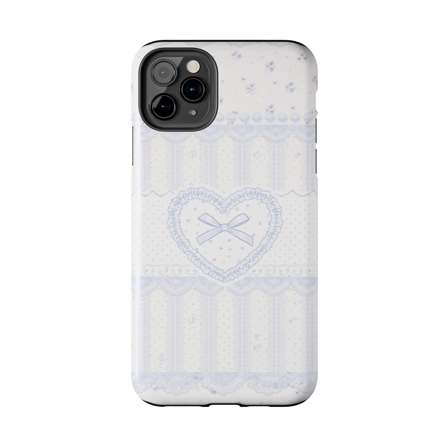 Coquette Blue Lace - Protective Phone Case
