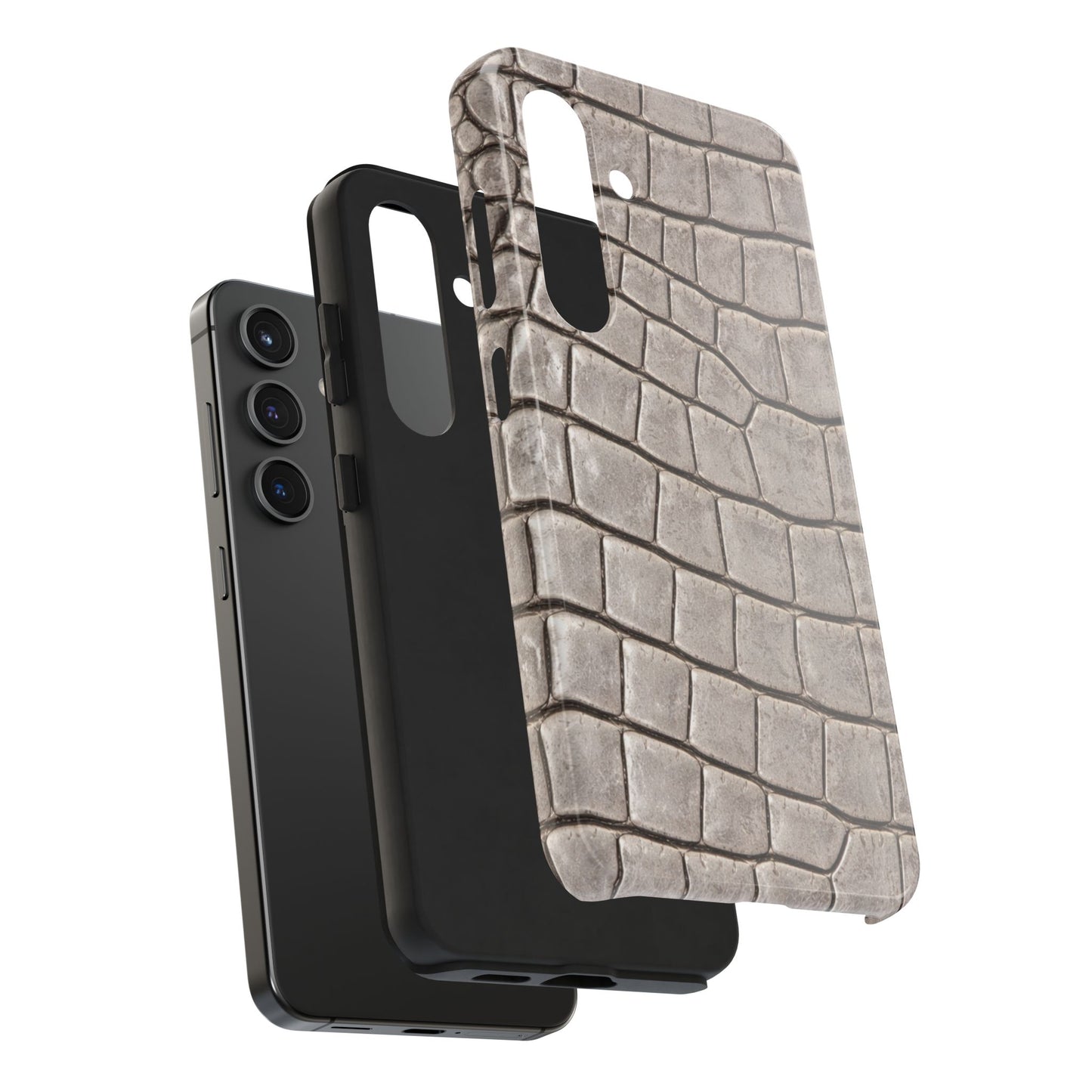 2000s Grey Crocodile - Protective Phone Case