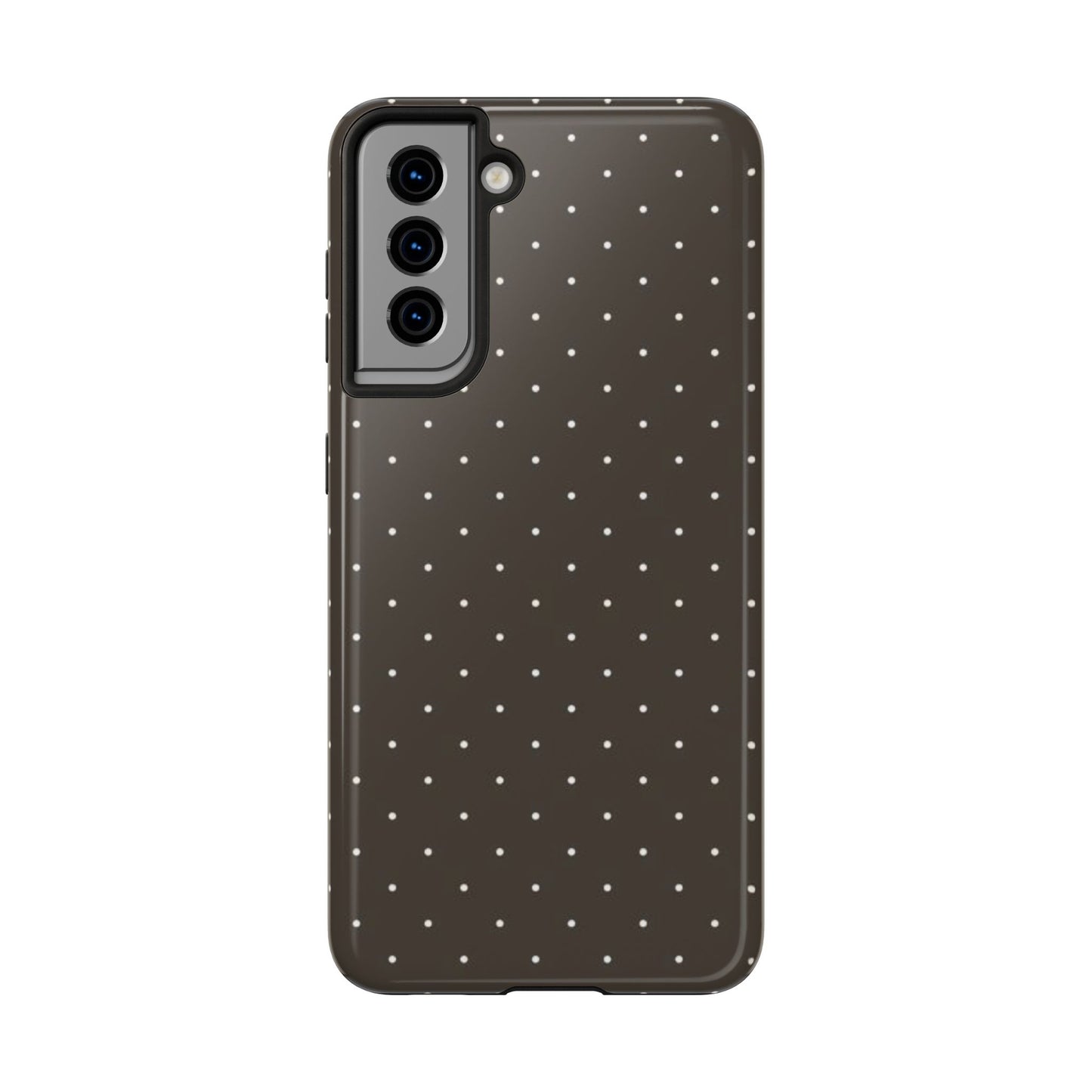 Brown Mini Polka Dot - Protective Phone Case
