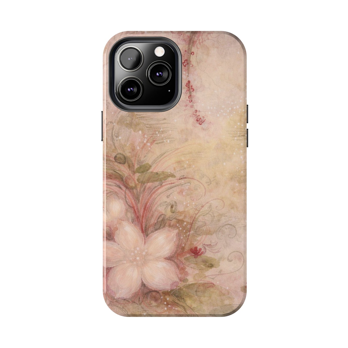 Antique Watercolor Floral - Protective Phone Case