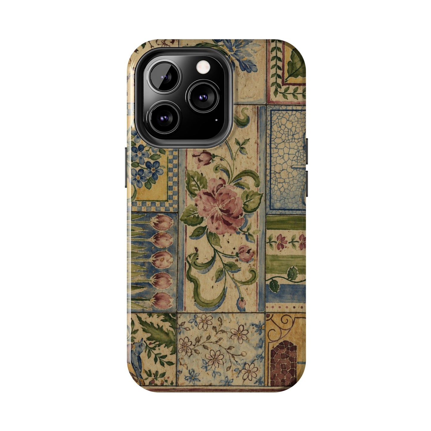 Vintage Floral Patchwork - Protective Phone Case