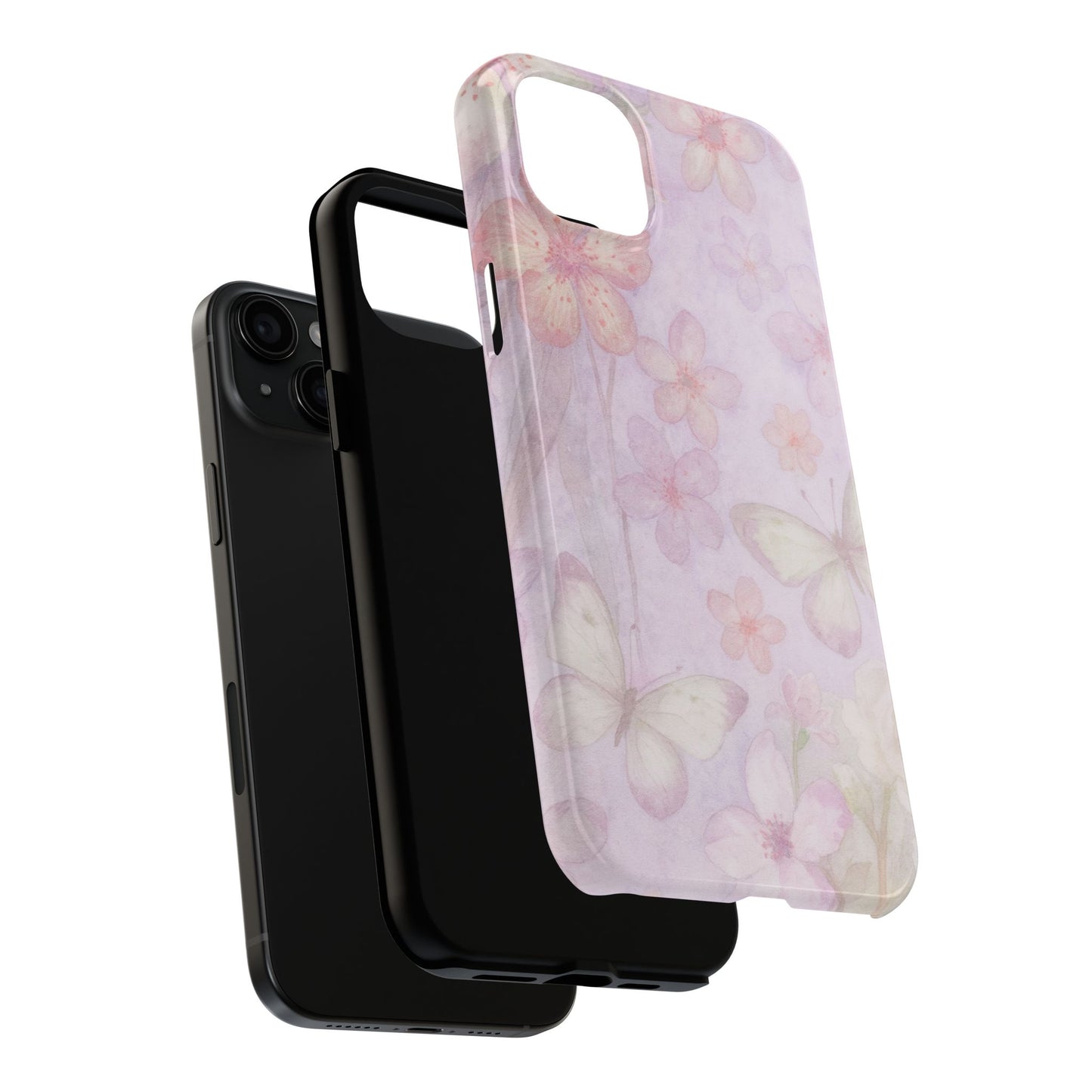 Lilac Butterfly - Protective Phone Case