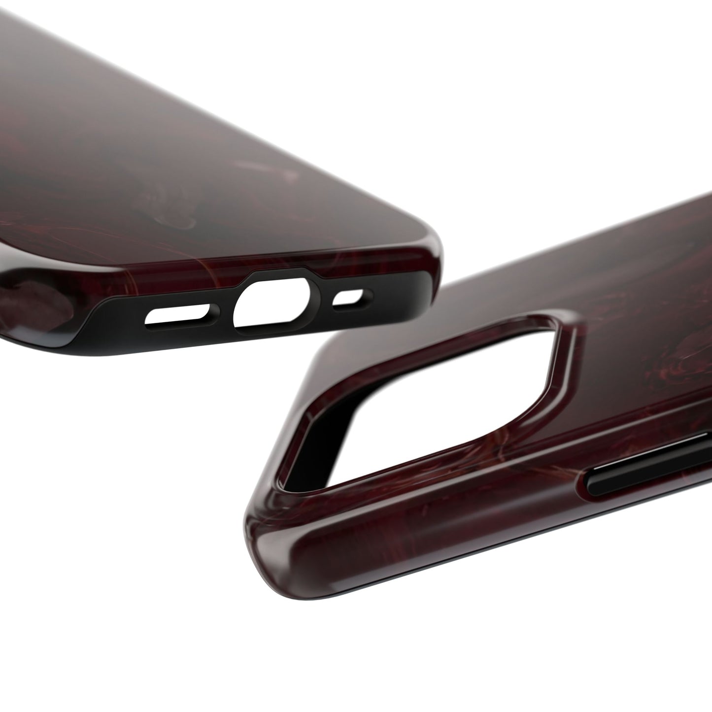 Glossy Maroon - Protective Phone Case