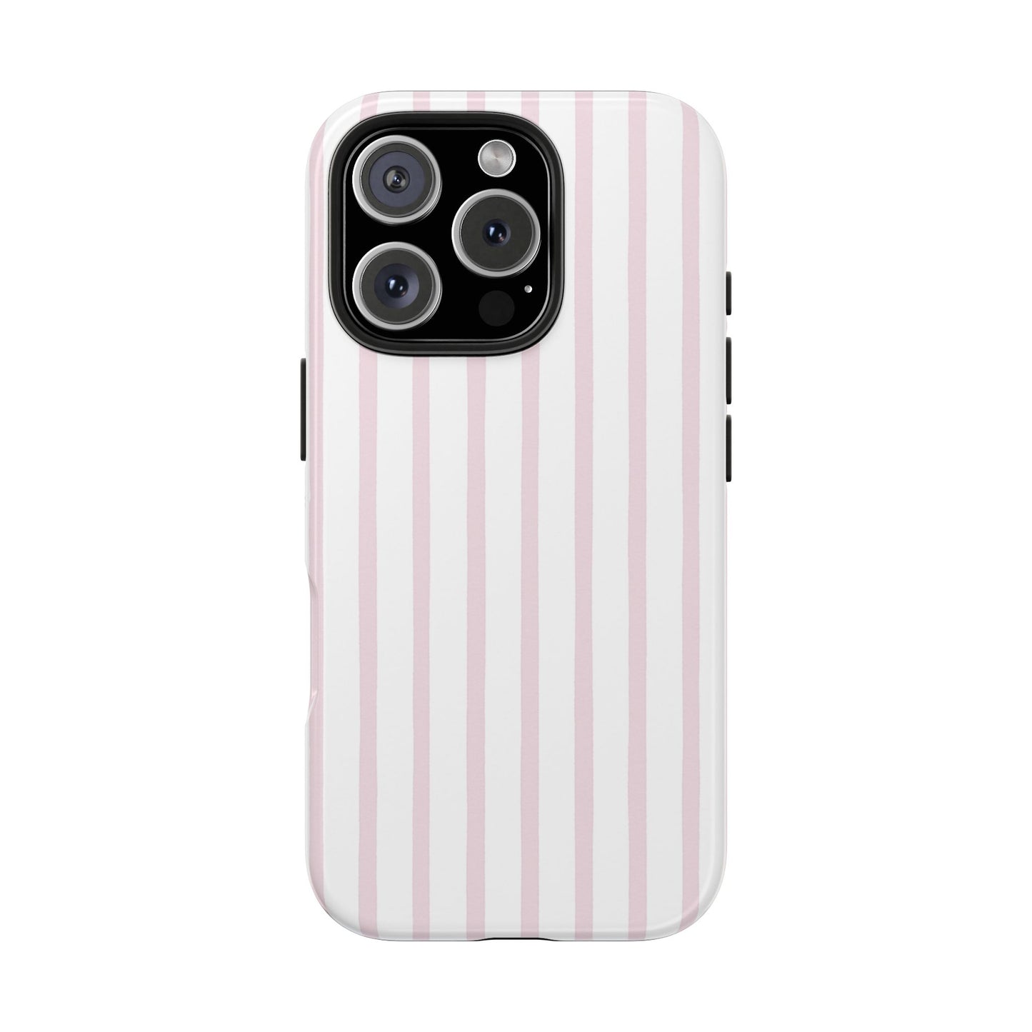 Pink Vertical Stripes - Protective Phone Case