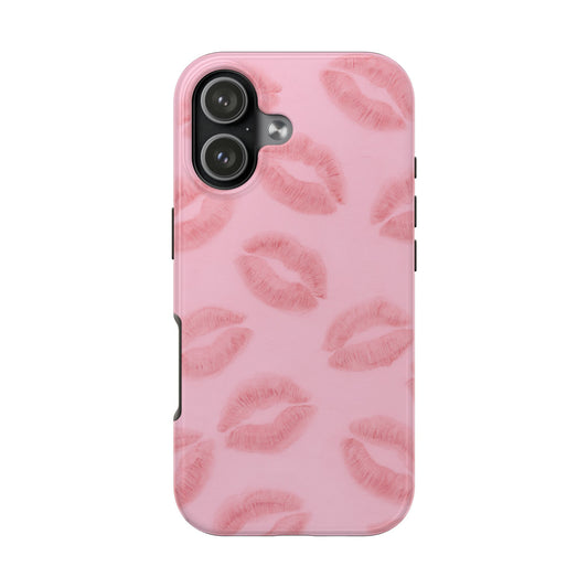 Pink Rosy Kisses - Protective Phone Case