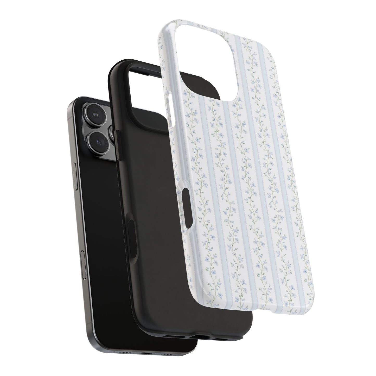 Vintage Blue Vine - Protective Phone Case