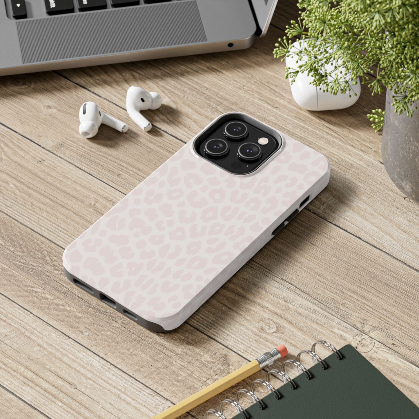 Petal Pink Leopard - Protective Phone Case