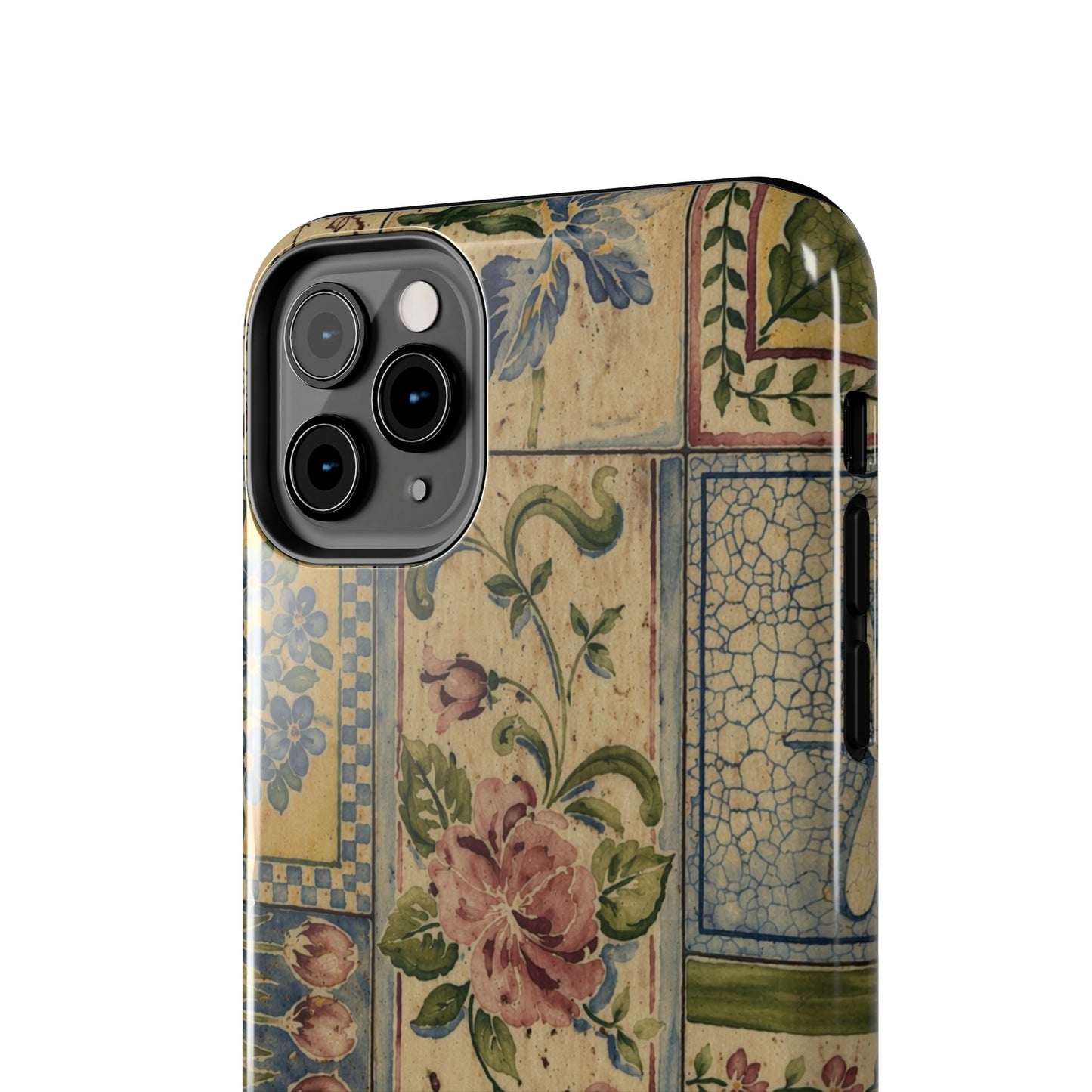 Vintage Floral Patchwork - Protective Phone Case
