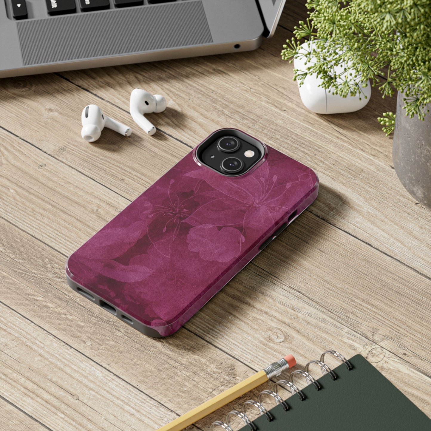 Magenta Petals - Protective Phone Case