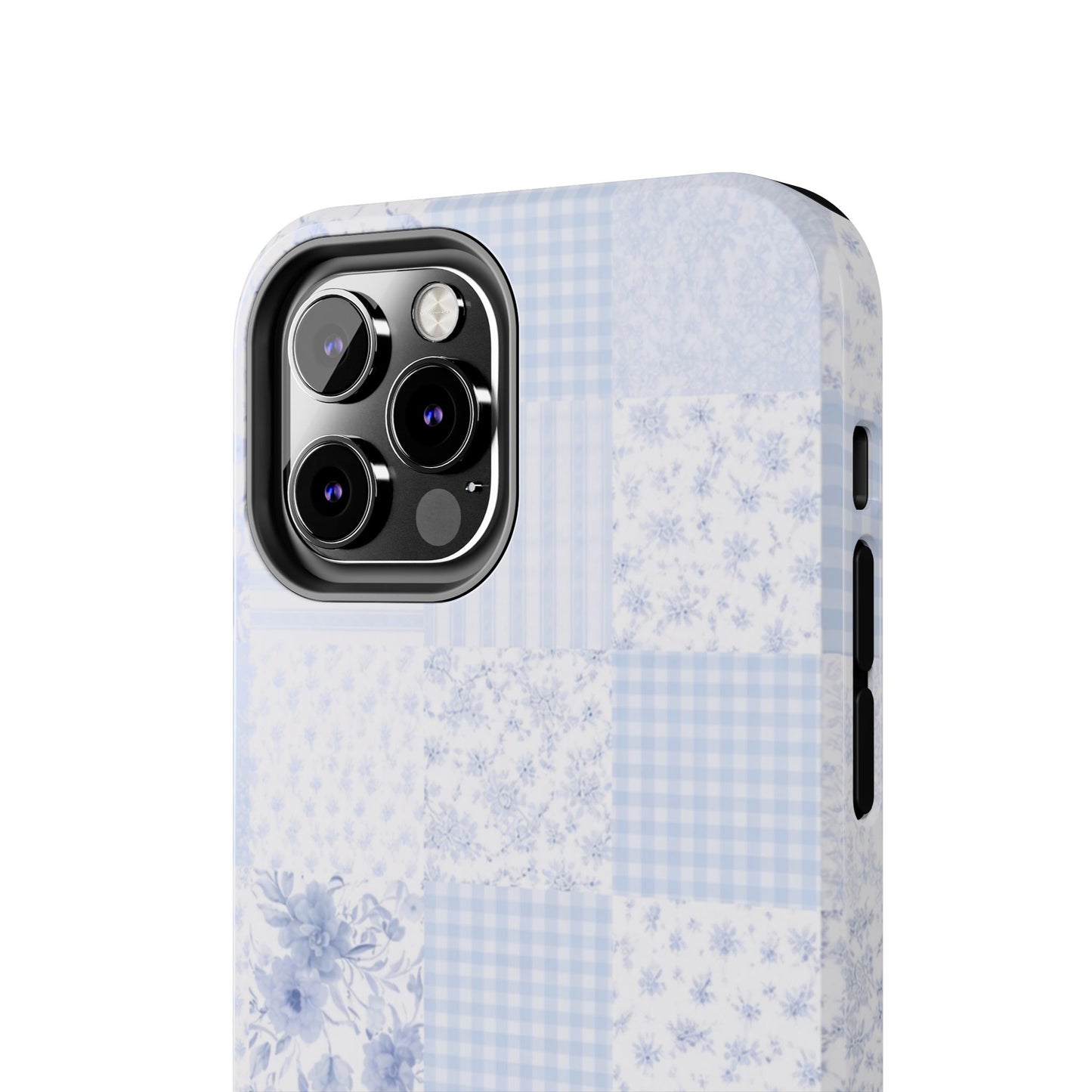 Baby Blue Plaid - Protective Phone Case