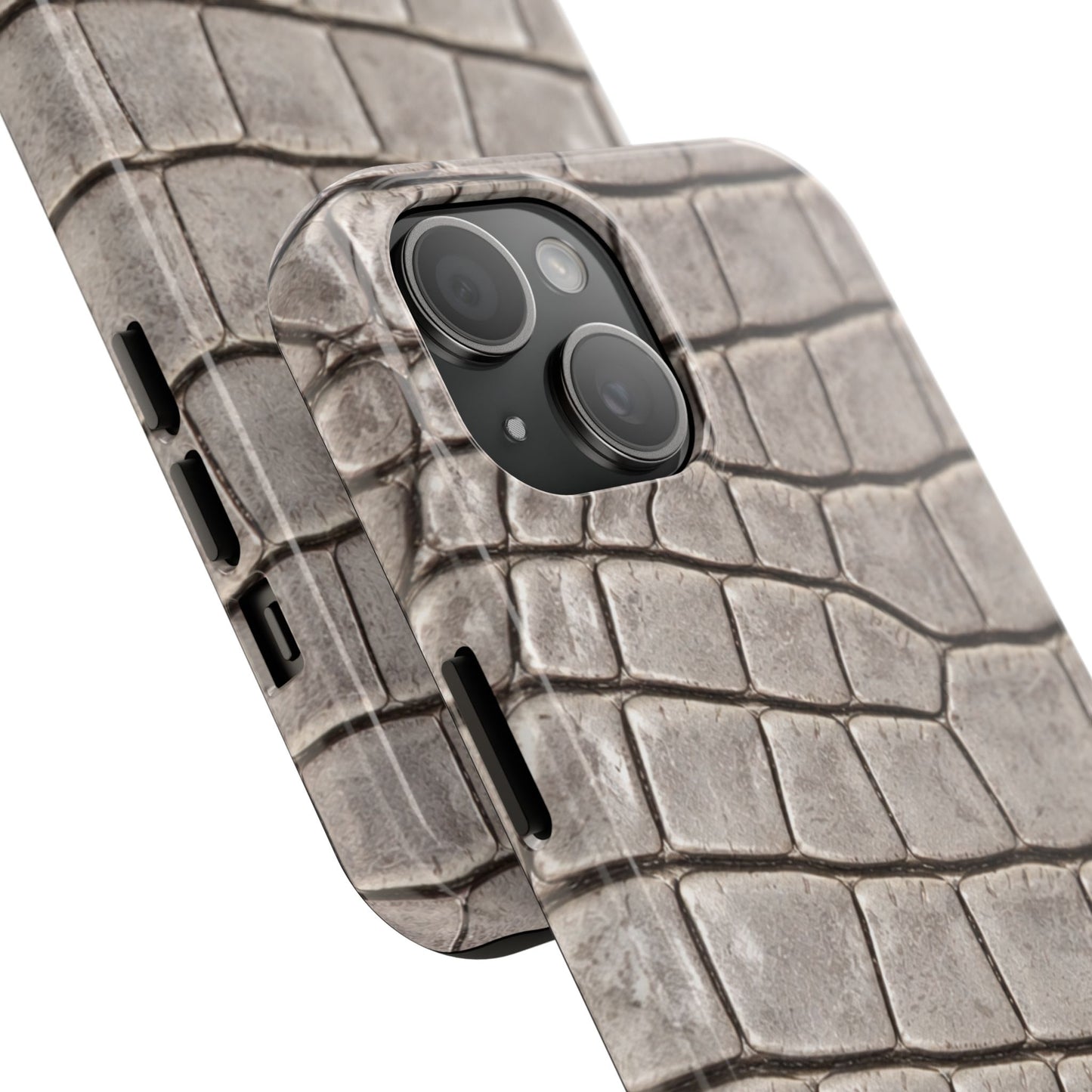 2000s Grey Crocodile - Protective Phone Case