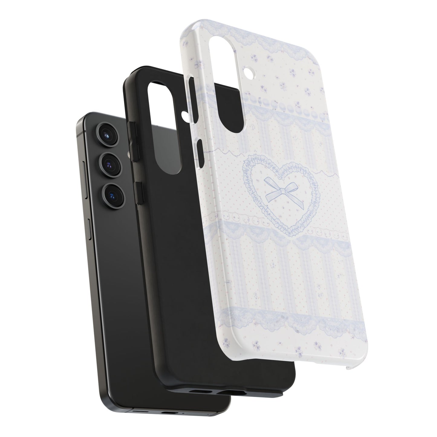 Coquette Blue Lace - Protective Phone Case