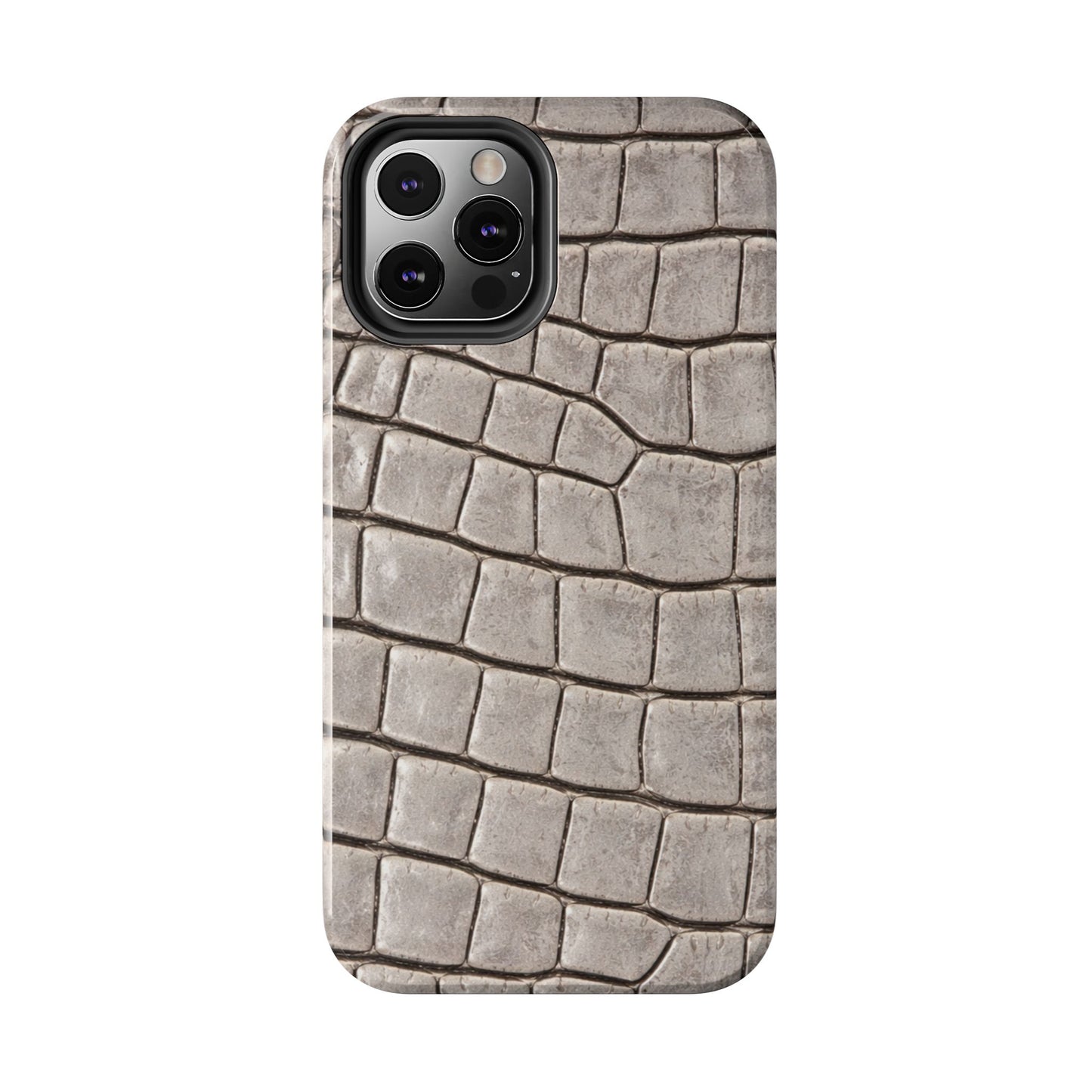 2000s Grey Crocodile - Protective Phone Case