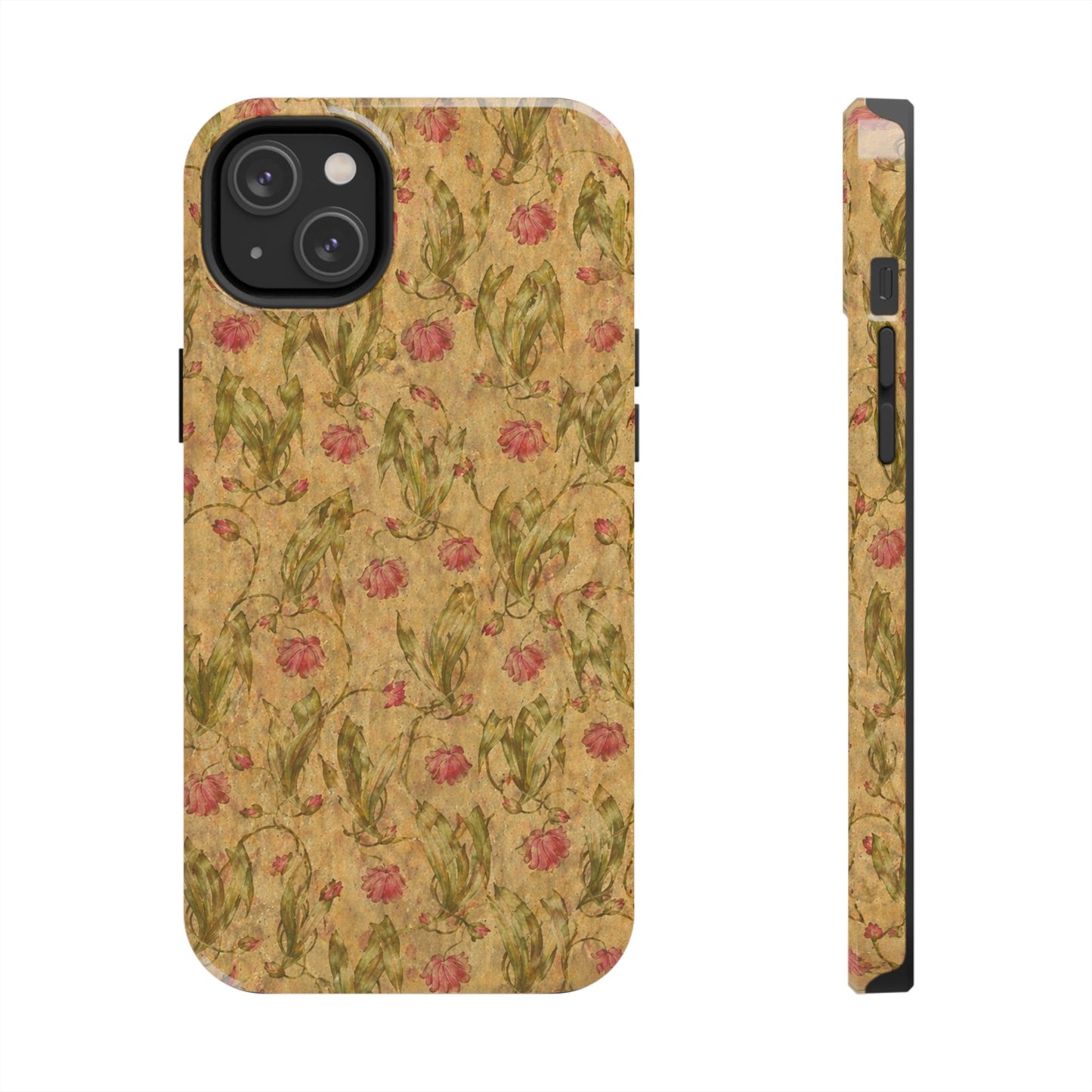 Roses on Aged Paper - Protective Phone Case