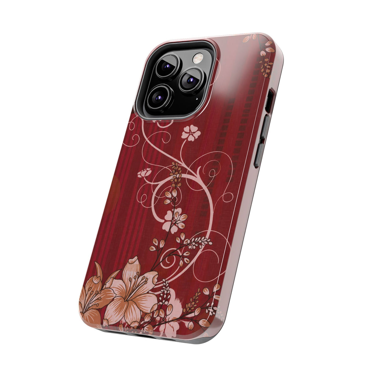 Crimson Bloom - Protective Phone Case