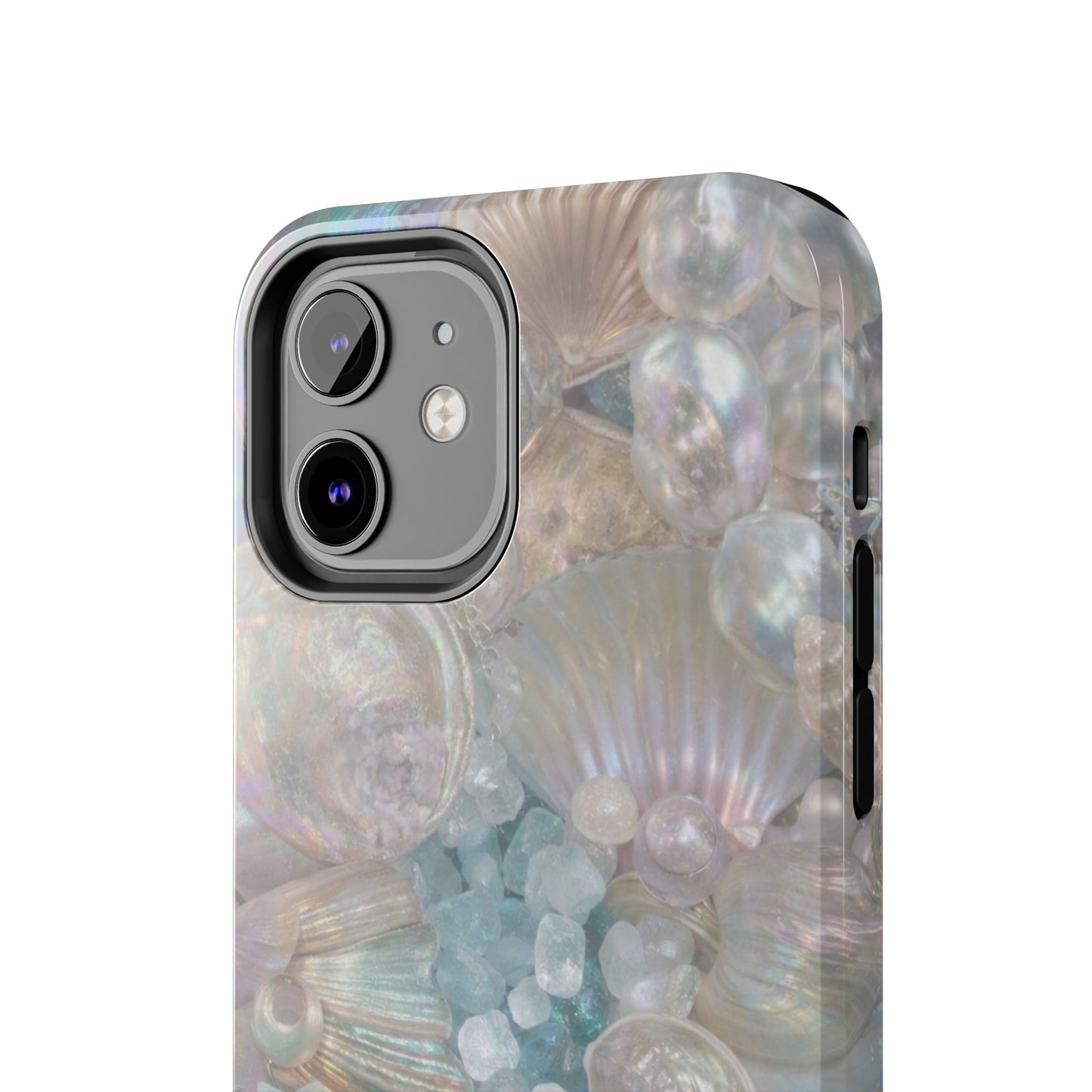 Aquamarine and Shells - Protective Phone Case