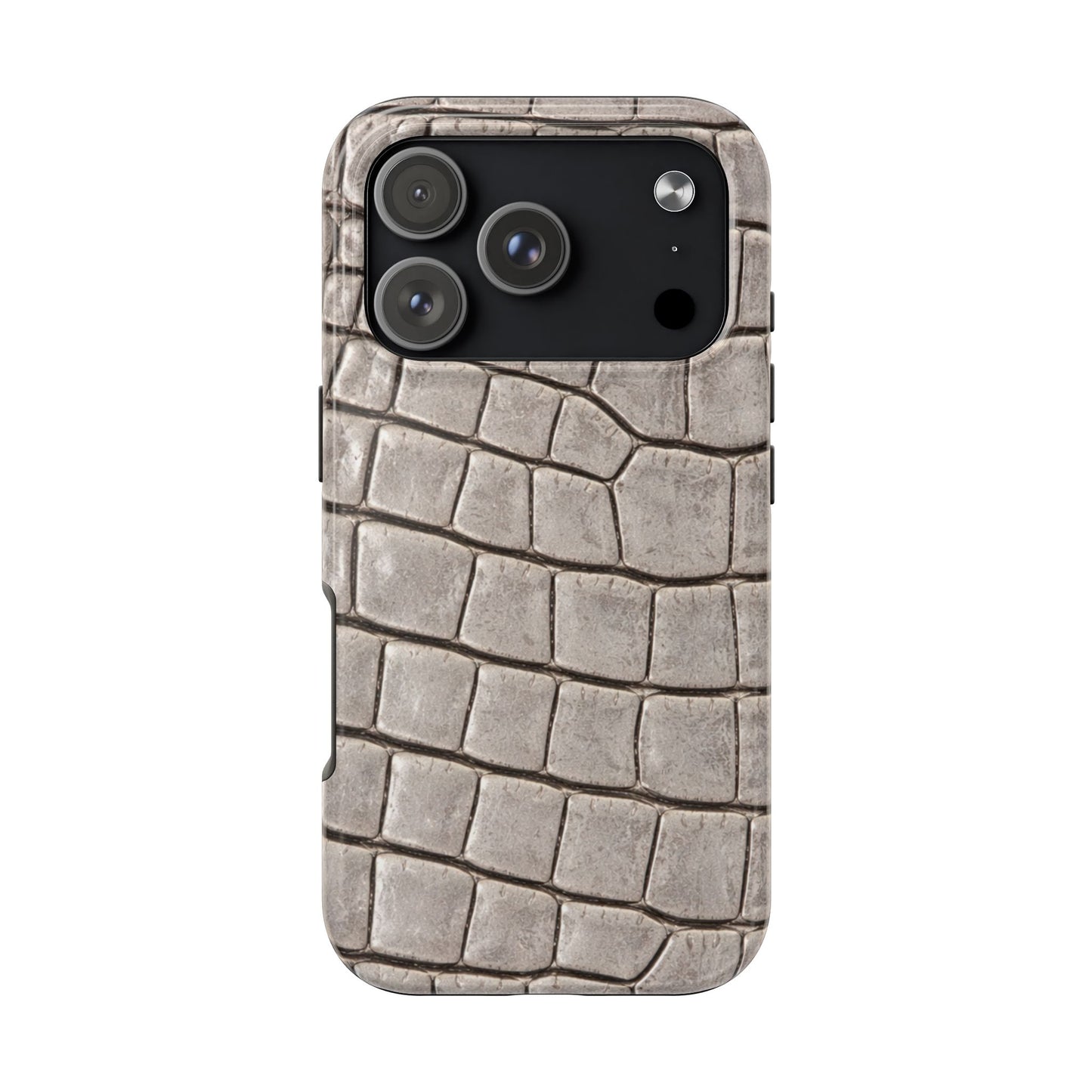 2000s Grey Crocodile - Protective Phone Case