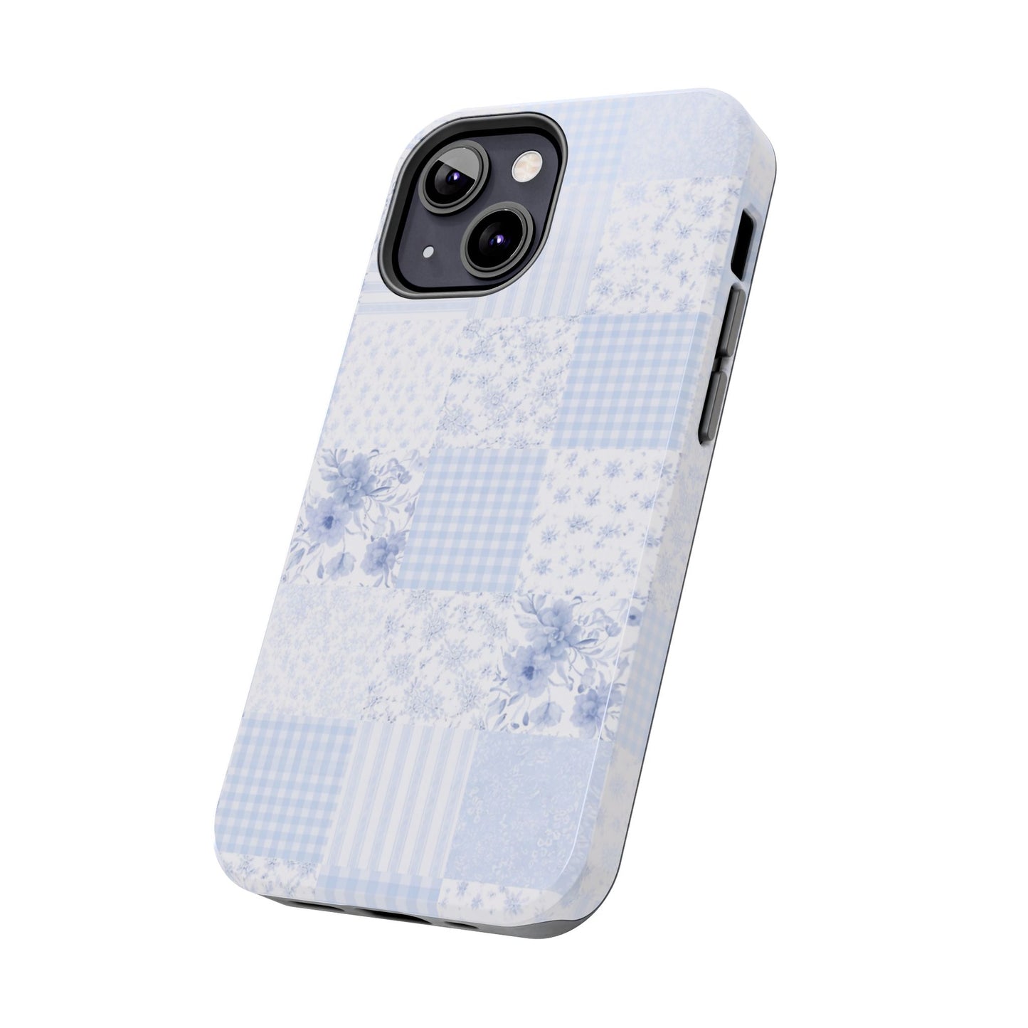 Baby Blue Plaid - Protective Phone Case