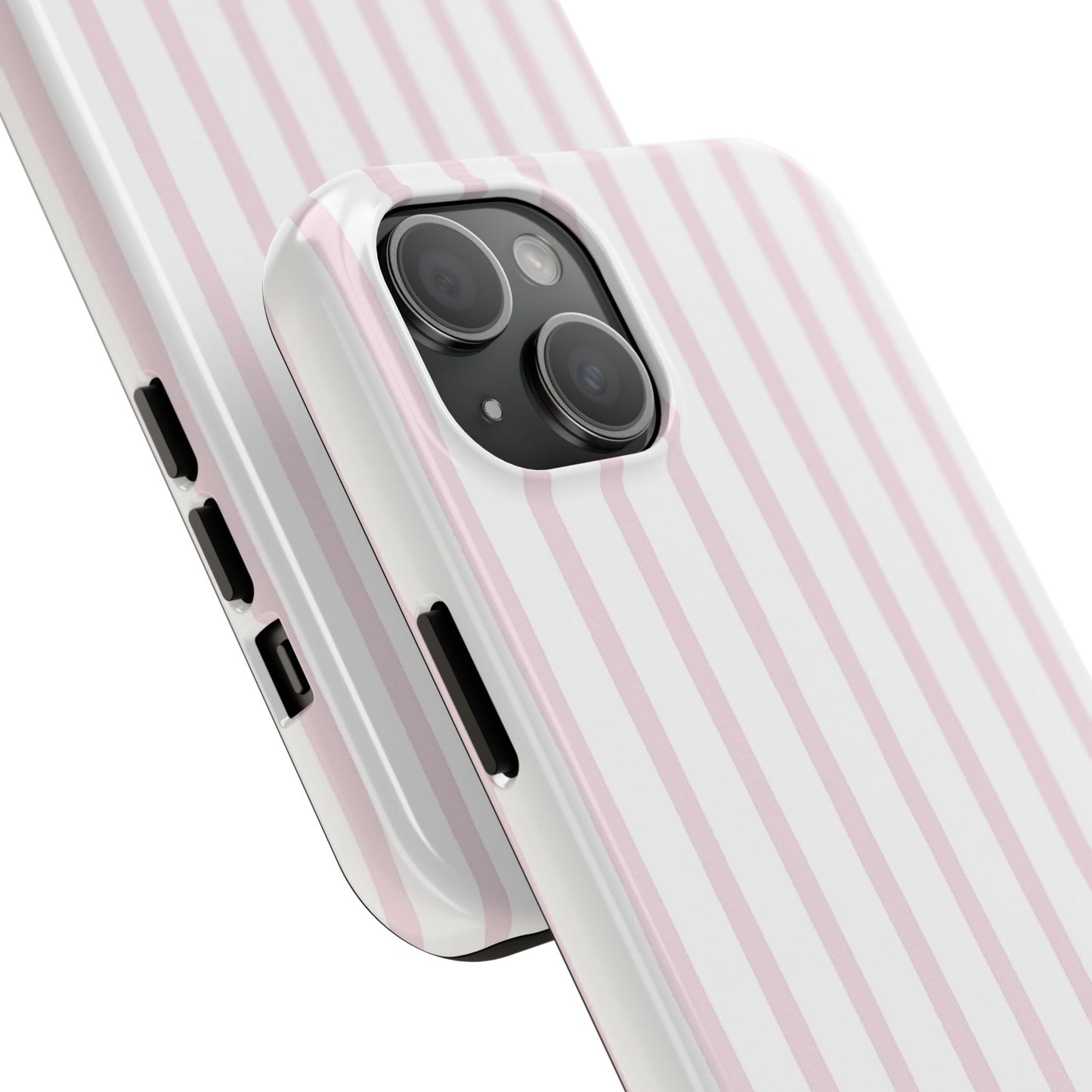 Pink Vertical Stripes - Protective Phone Case