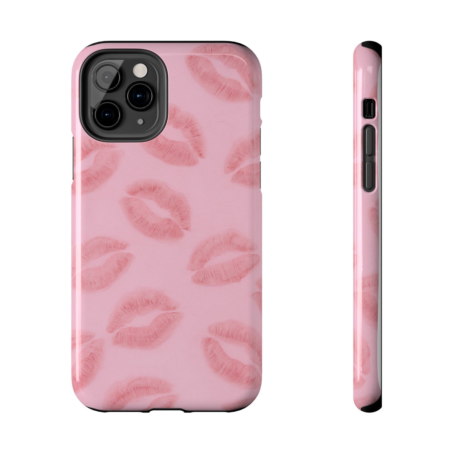 Pink Rosy Kisses - Protective Phone Case