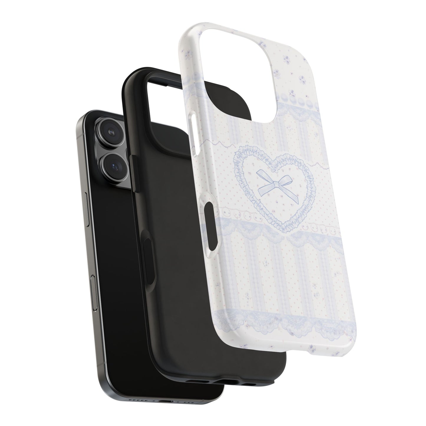Coquette Blue Lace - Protective Phone Case