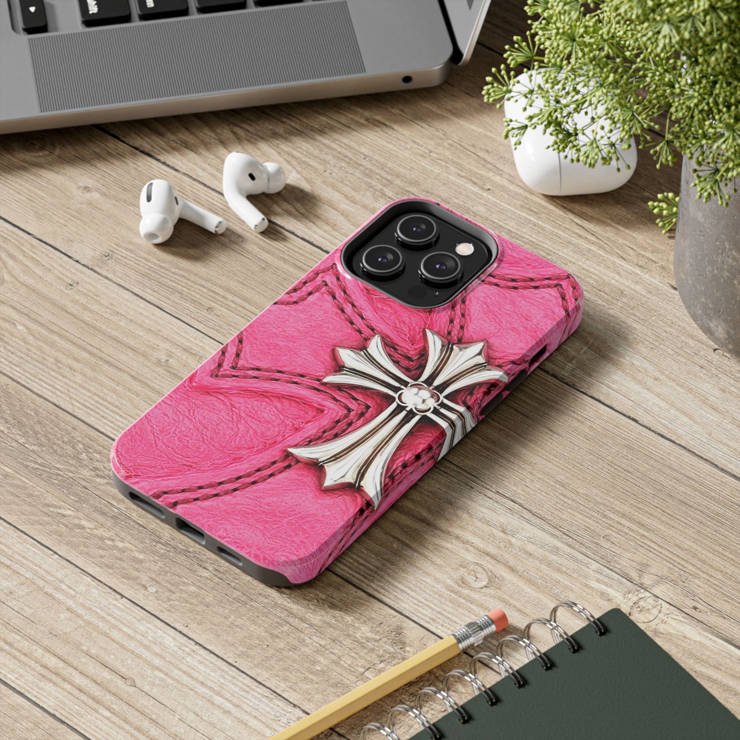Pink Cross - Protective Phone Case