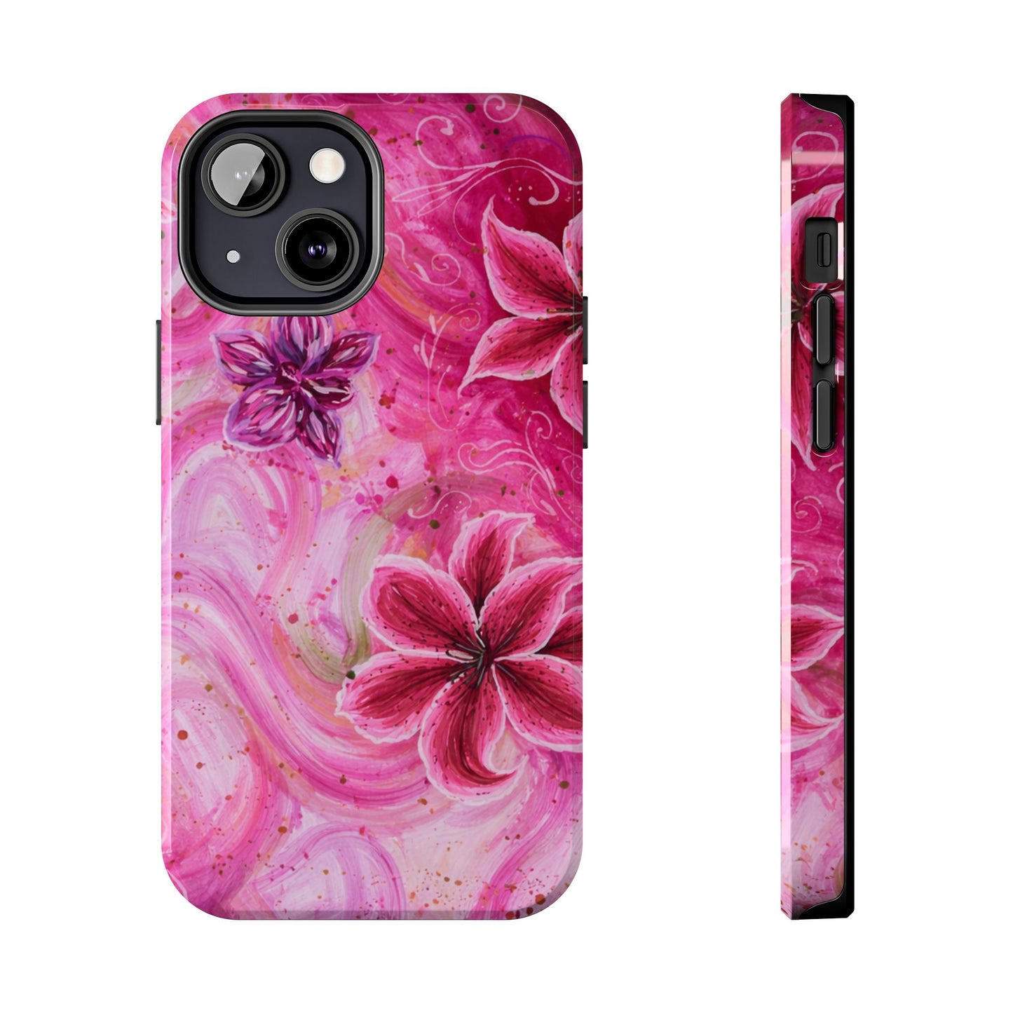 Watercolor Hibiscus - Protective Phone Case