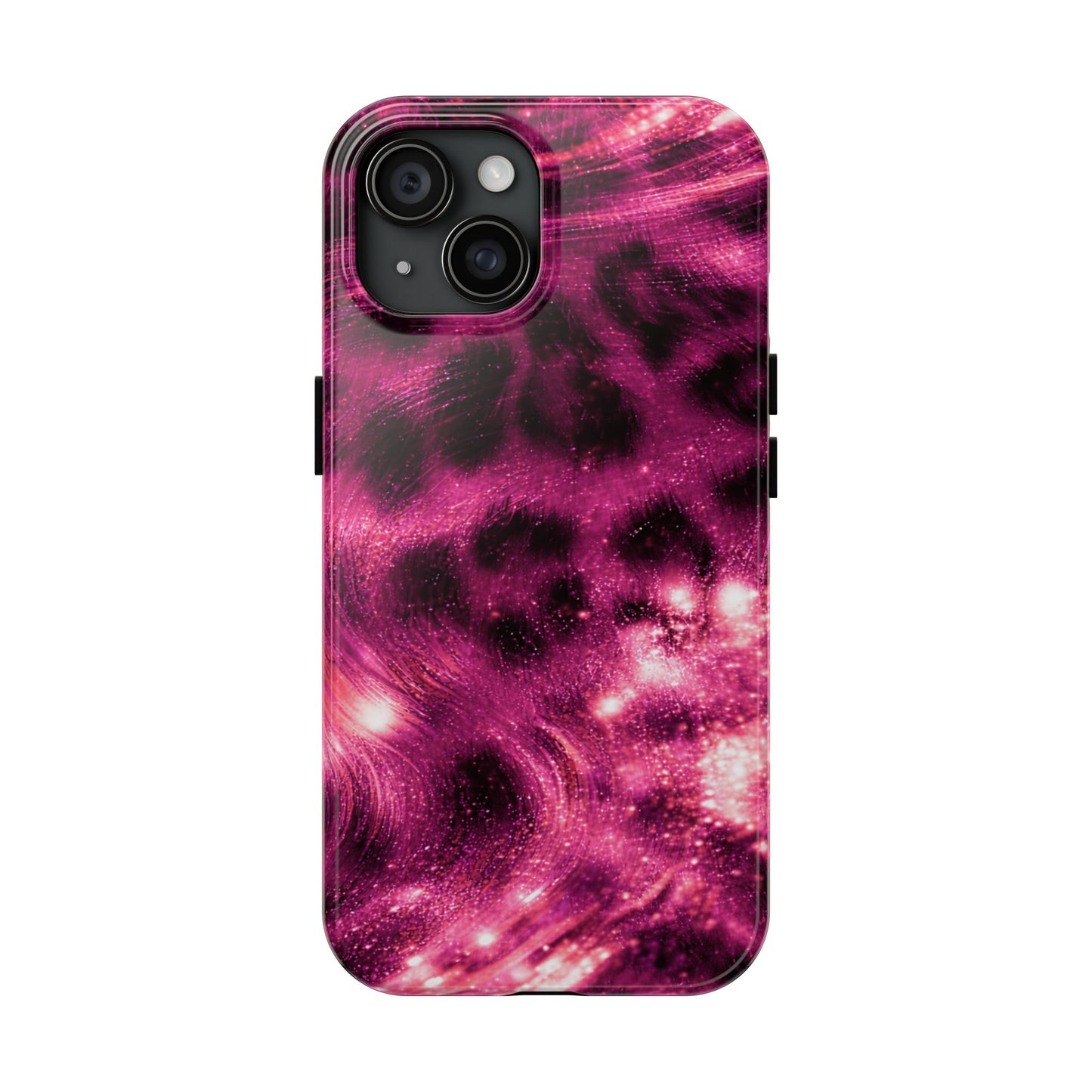 Magenta Y2K Leopard - Protective Phone Case