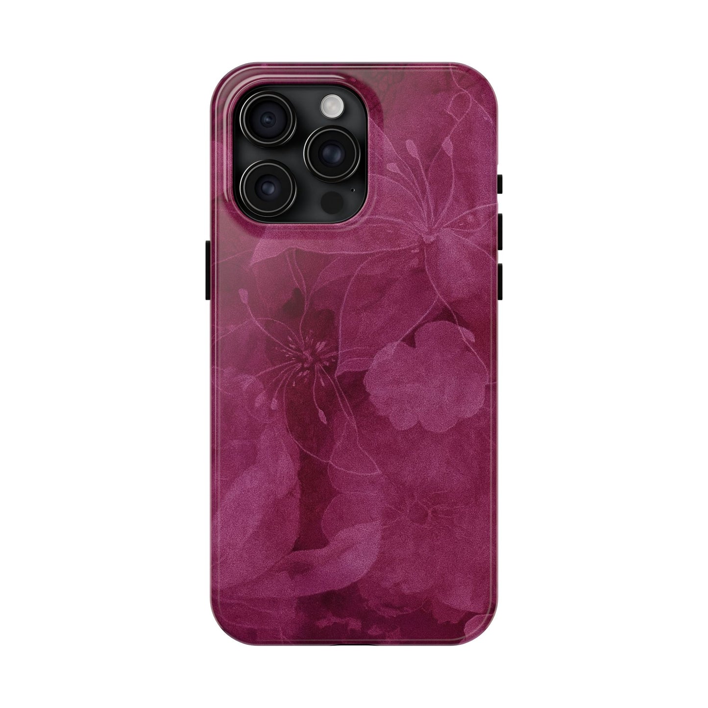 Magenta Petals - Protective Phone Case