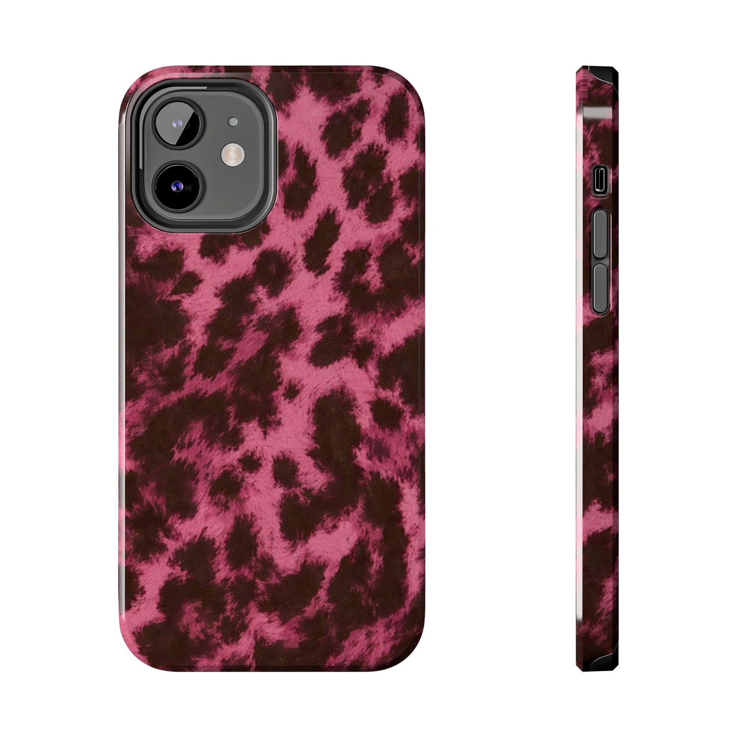 Pink Leopard Print - Protective Phone Case