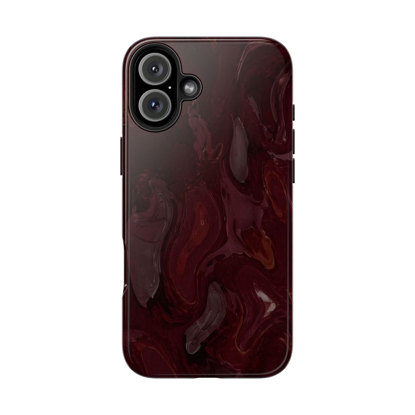 Glossy Maroon - Protective Phone Case