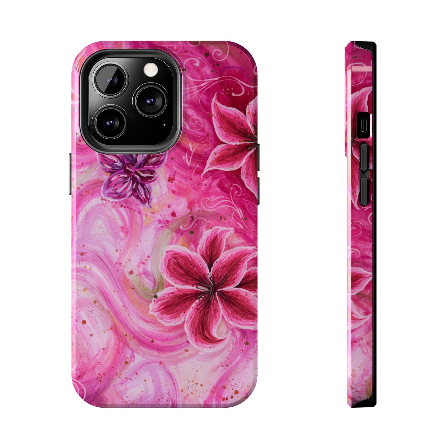 Watercolor Hibiscus - Protective Phone Case