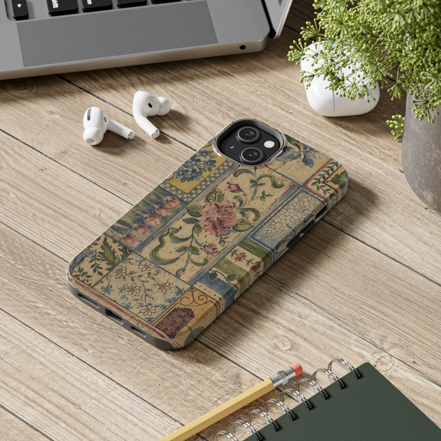 Vintage Floral Patchwork - Protective Phone Case