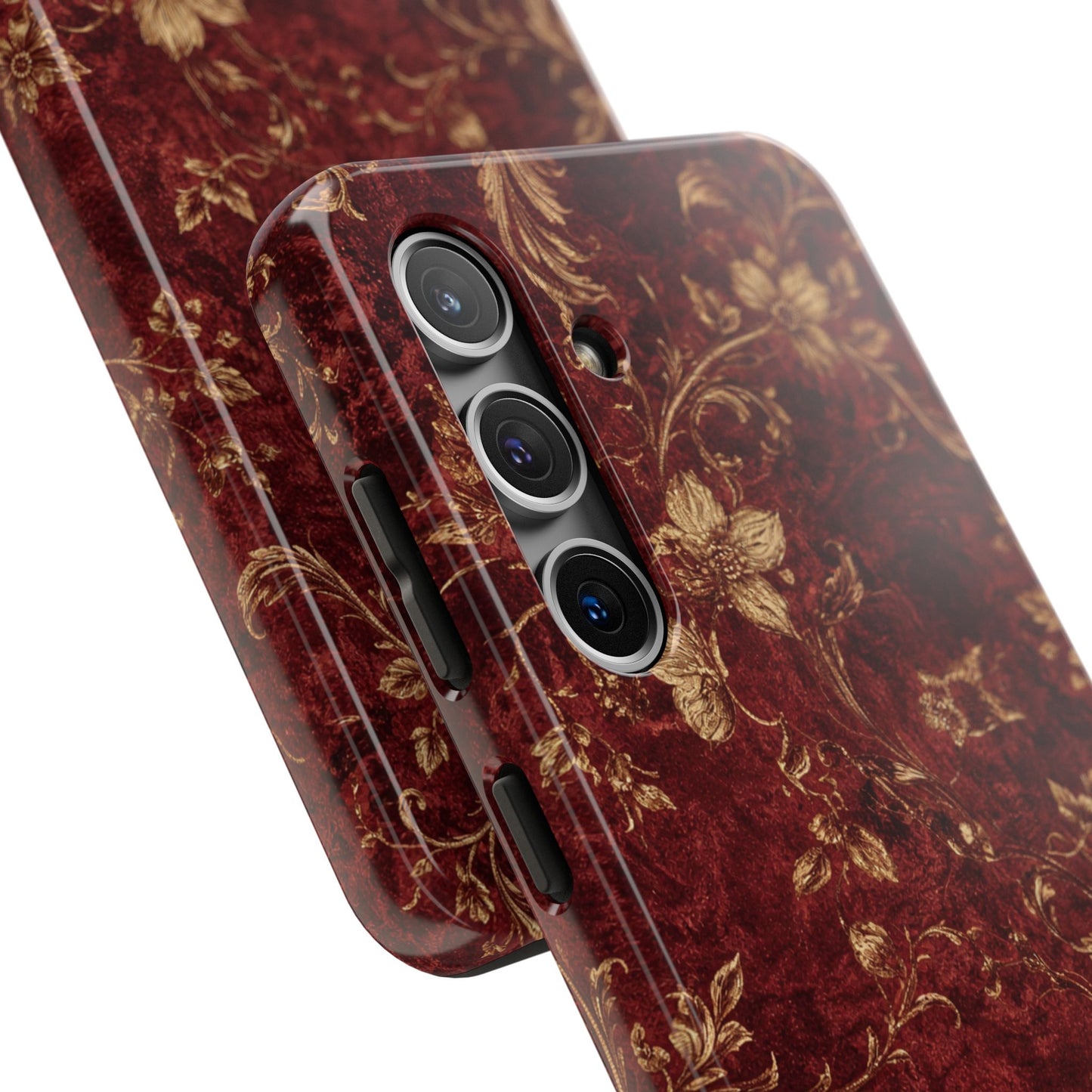 Floral Burgundy - Protective Phone Case